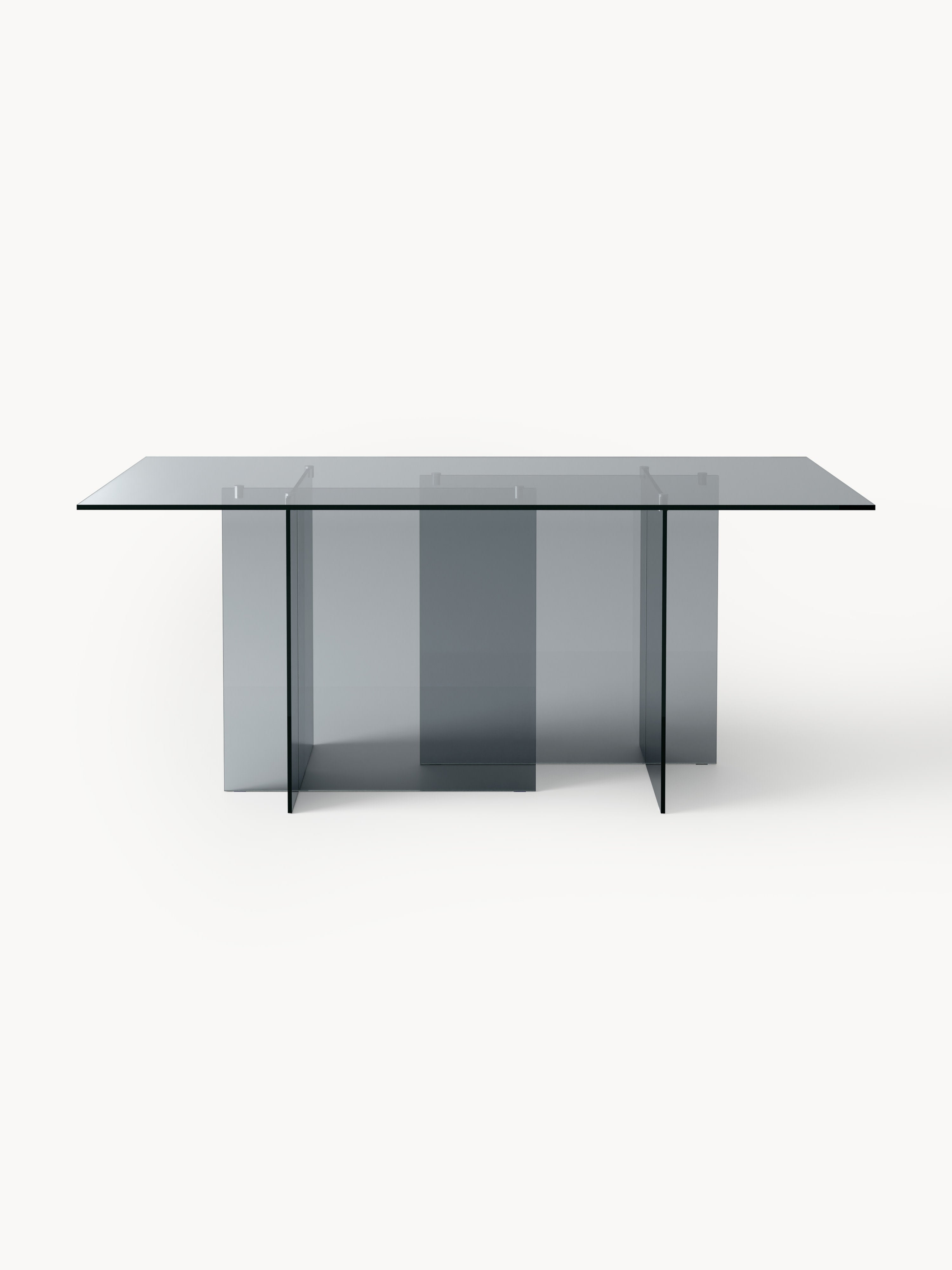 Anouk Modern Cam Yemek Masası 180x90 cm Şık Tasarım