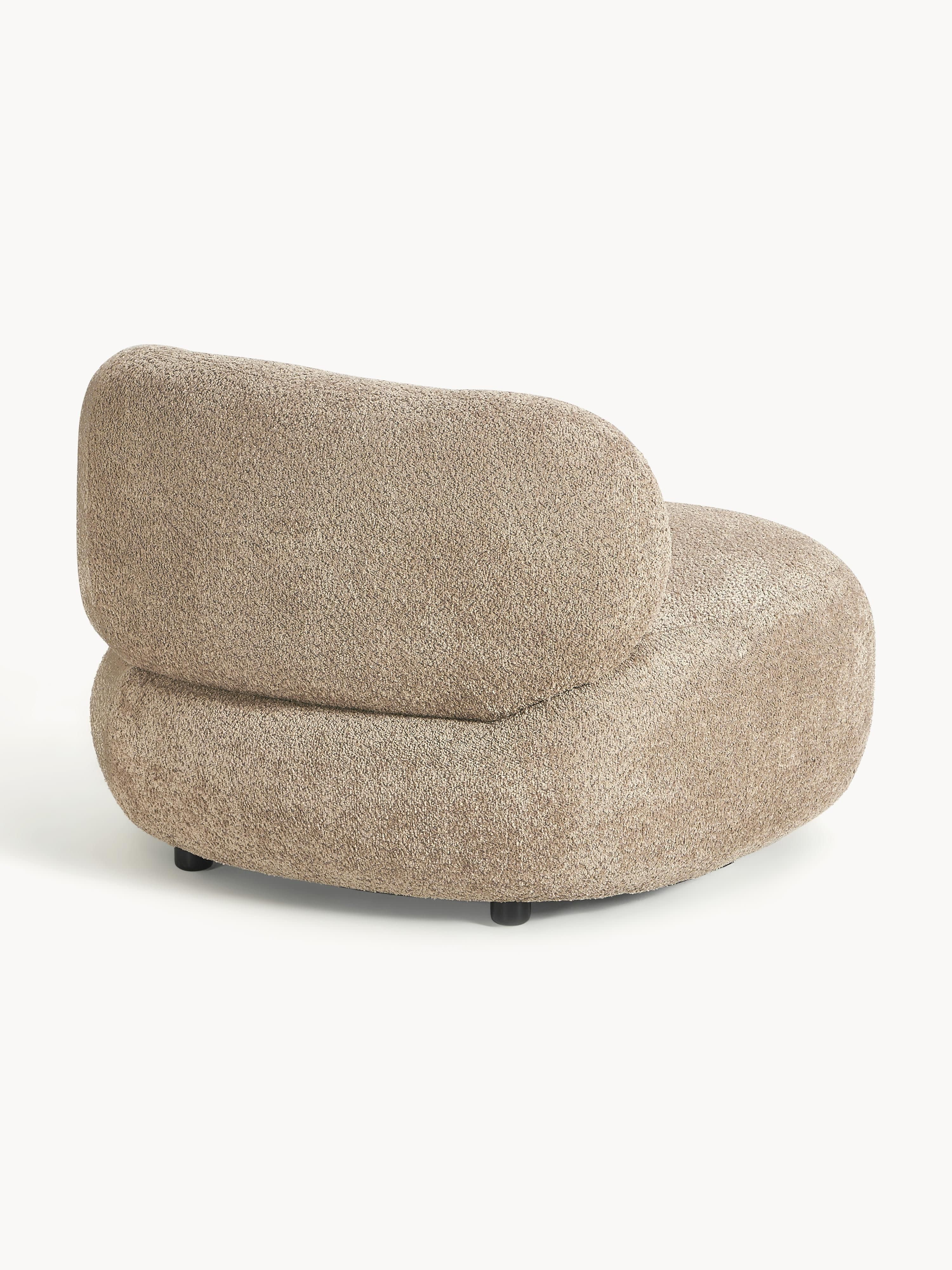 Alba Organik Formlu Teddy Bouclé Lounge Koltuk Bej