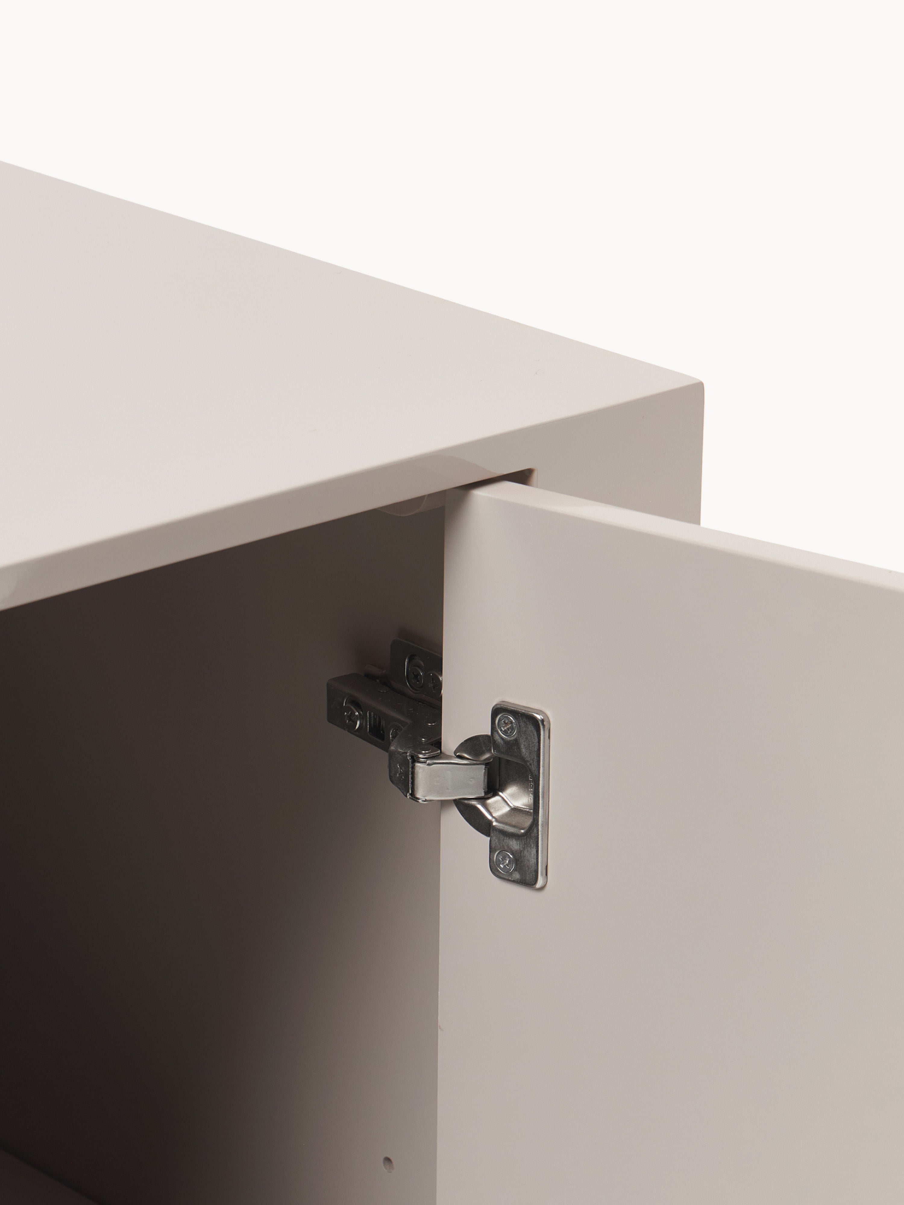 Liv Modern Minimalist Dressoir, Parlak Bej 90 cm