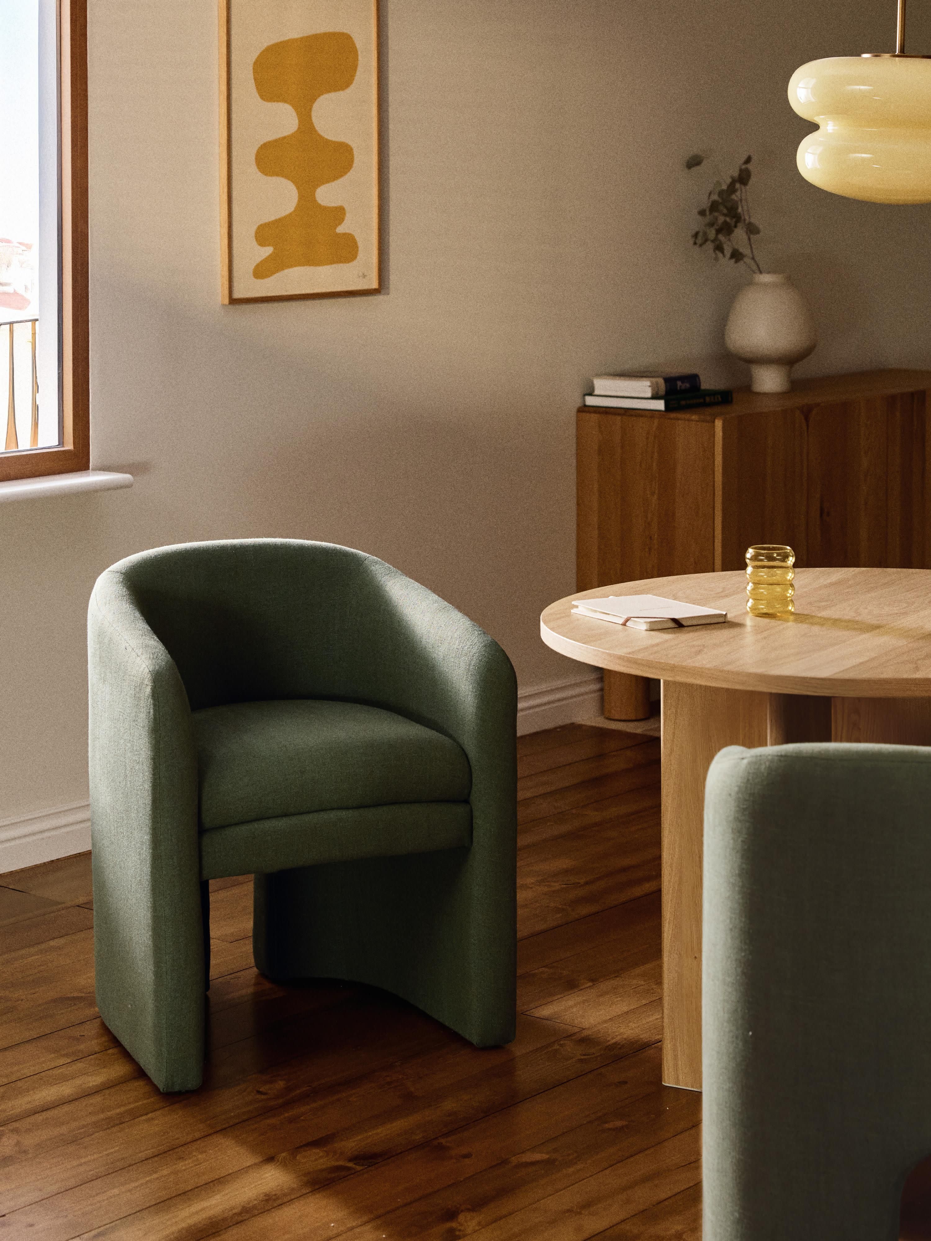 Mairo Modern Kumaş Kaplamalı Şık Salon Koltuğu 63cm Genişlik