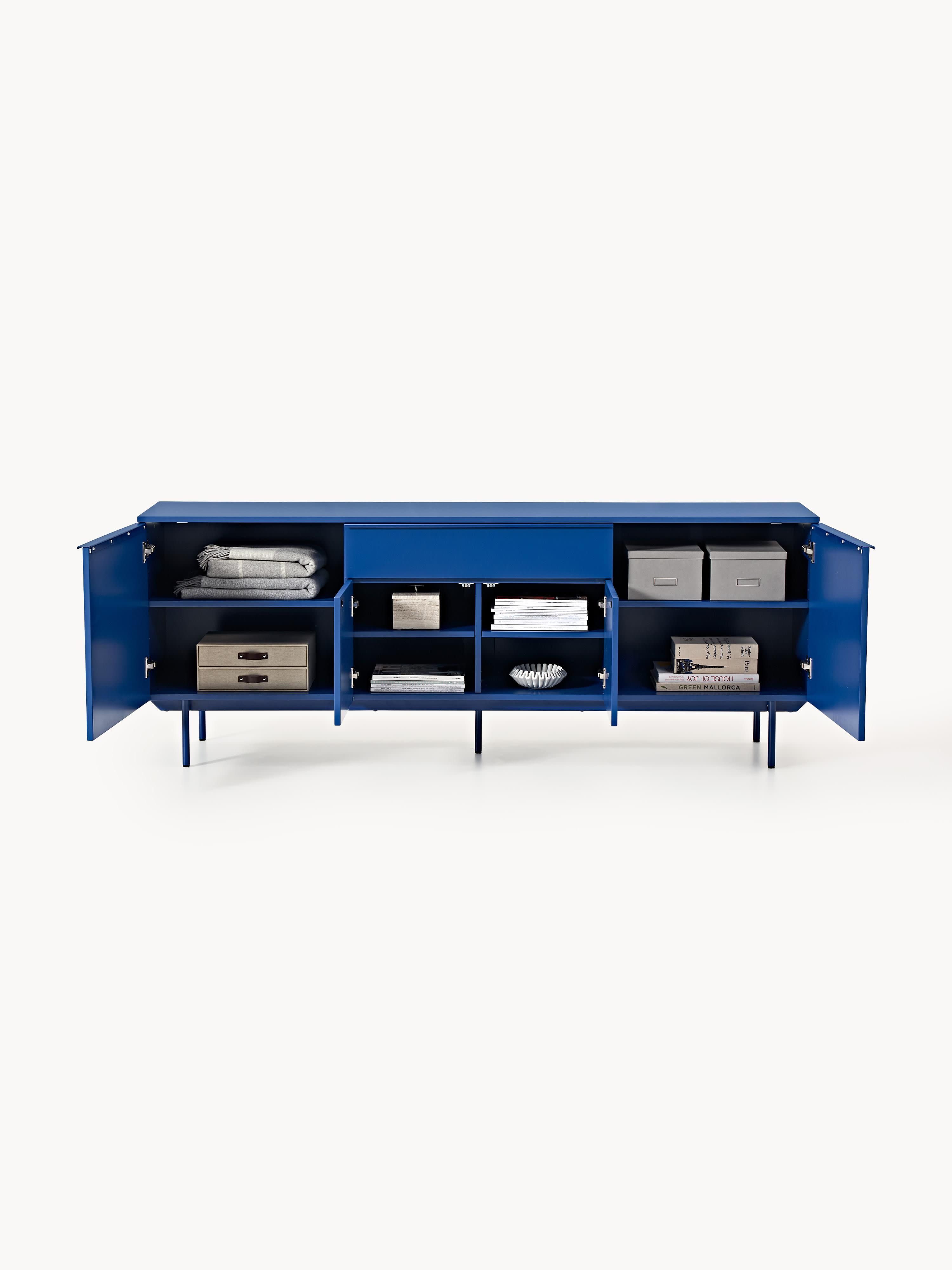 Elona Modern Dressoir Mat Kraliyet Mavisi