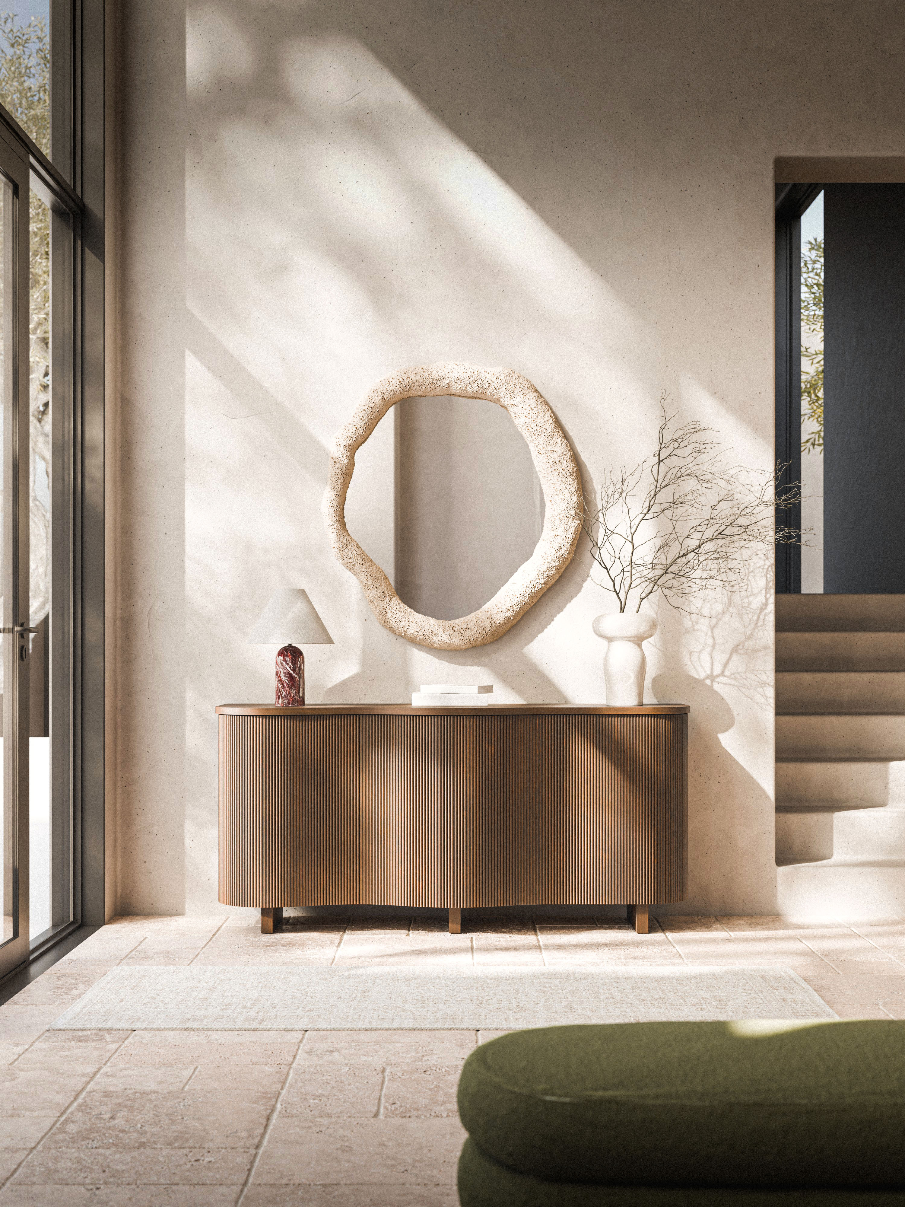 Soley Koyu Kahverengi Lake Meşe Dressoir 160 cm