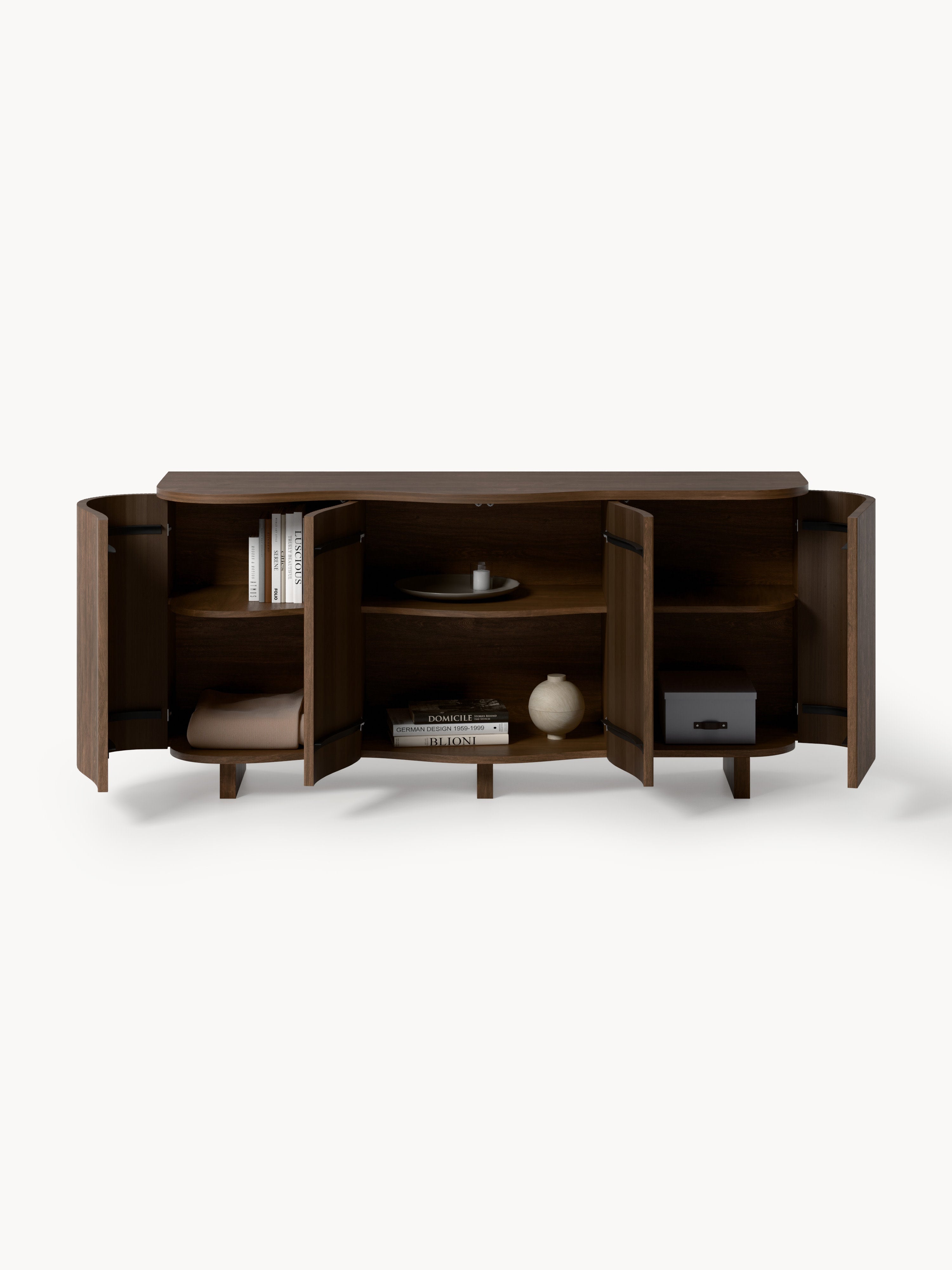 Soley Koyu Kahverengi Lake Meşe Dressoir 160 cm