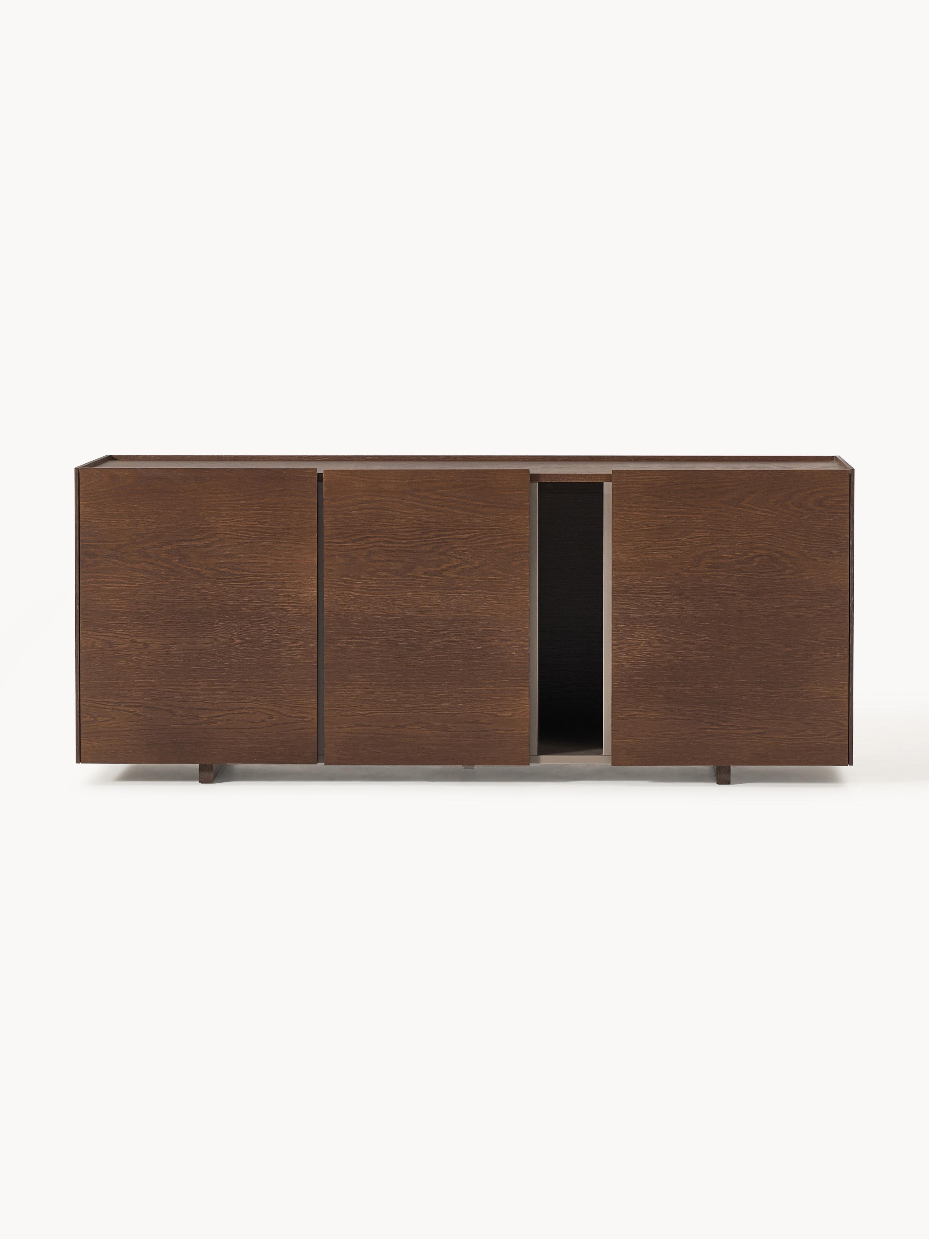 Larsen 160 cm Meşe Kaplama Ahşap Dressoir