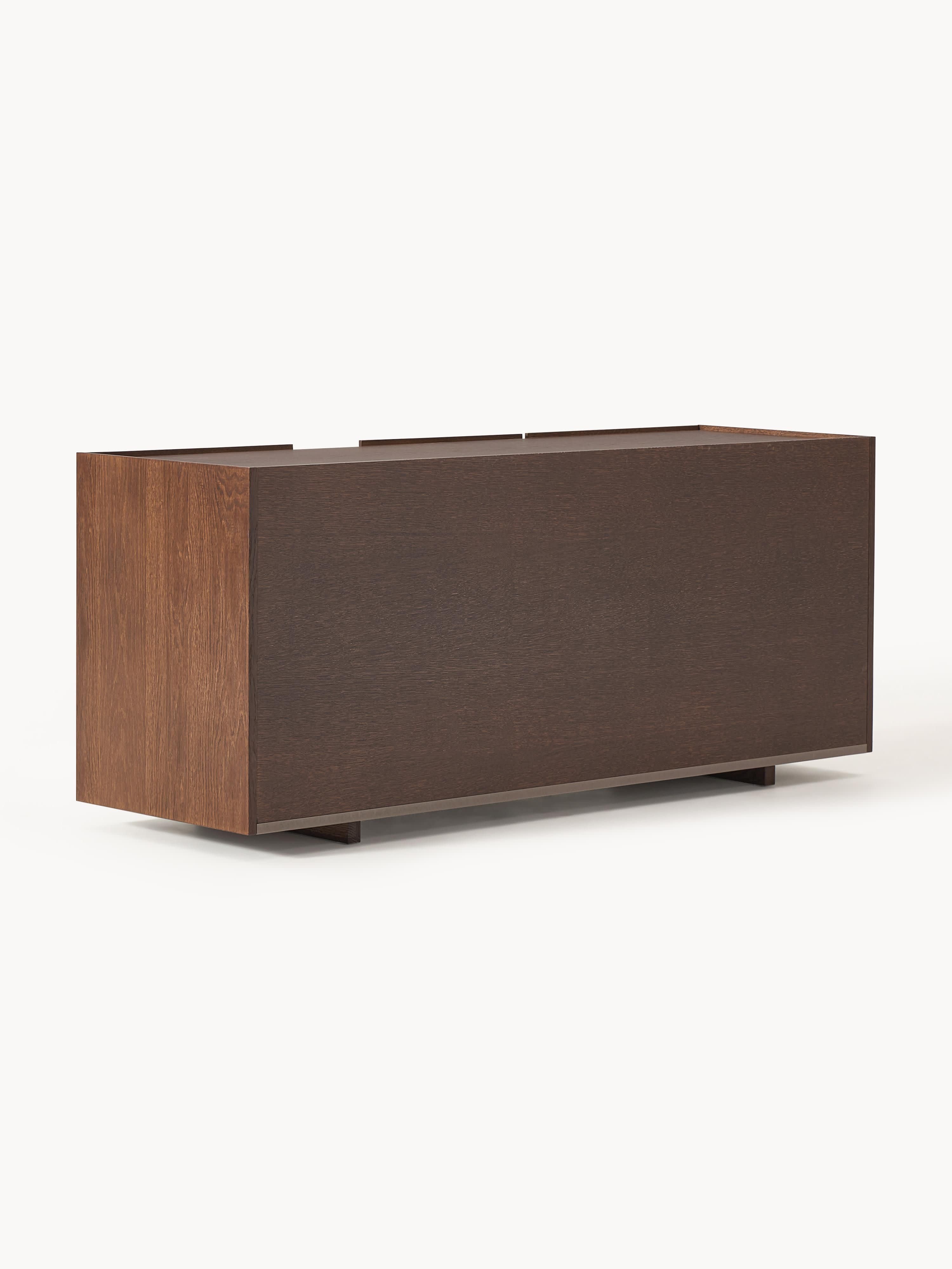 Larsen 160 cm Meşe Kaplama Ahşap Dressoir