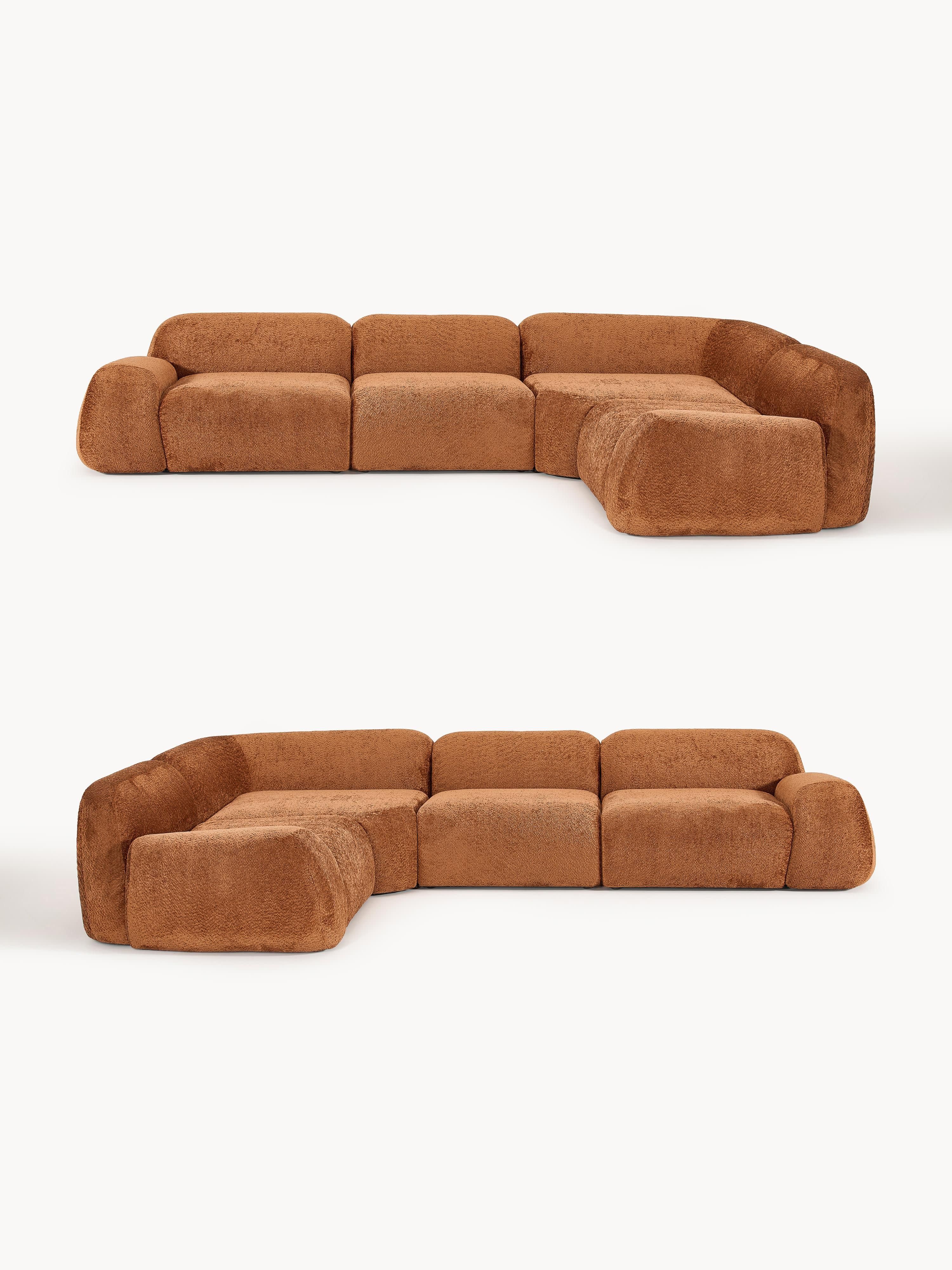 Wolke 4-Kişilik Modüler Köşe Koltuk Teddy Buklet
