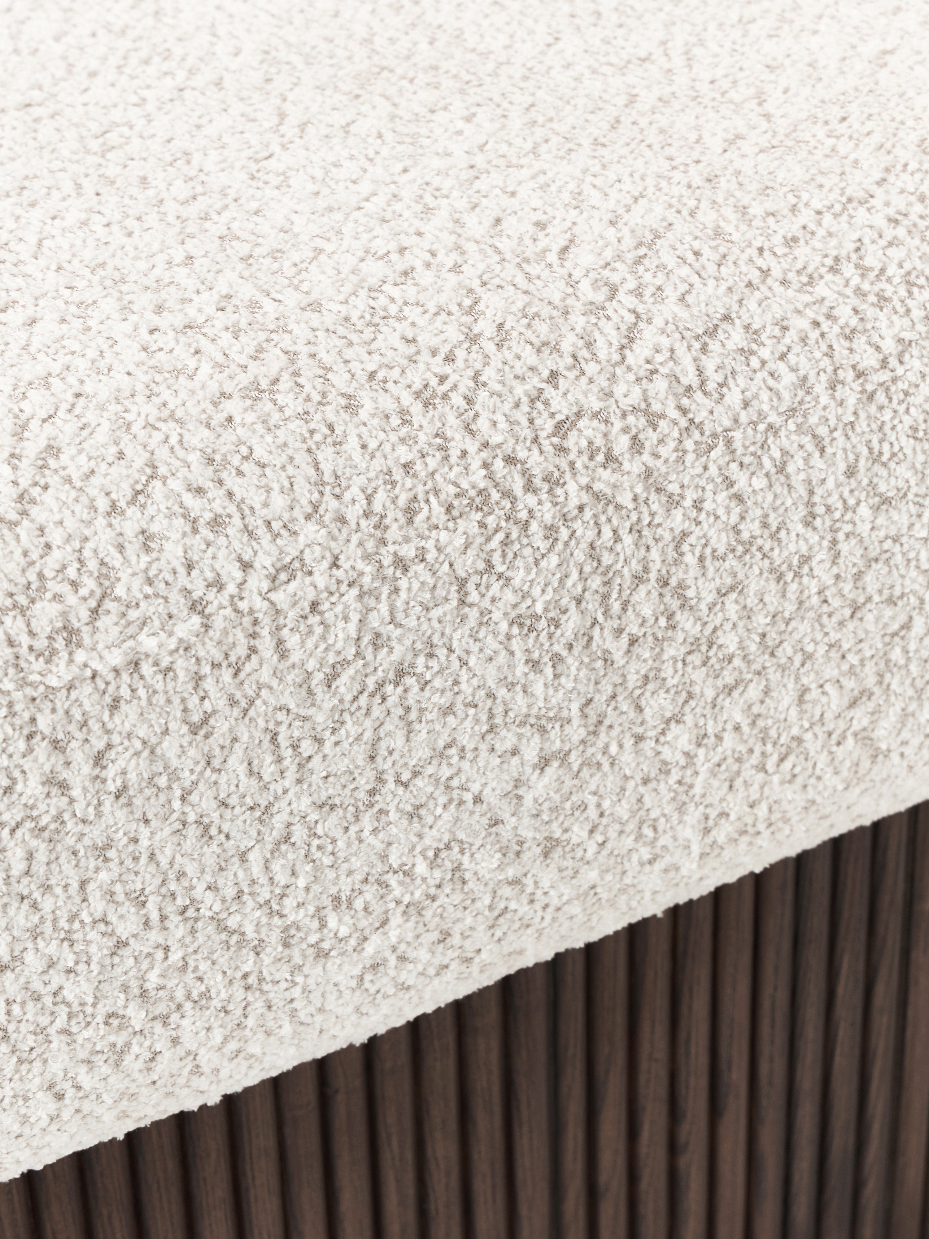 Nala Modern Depolamalı Bank ve Puf Bouclé Kumaş 122cm