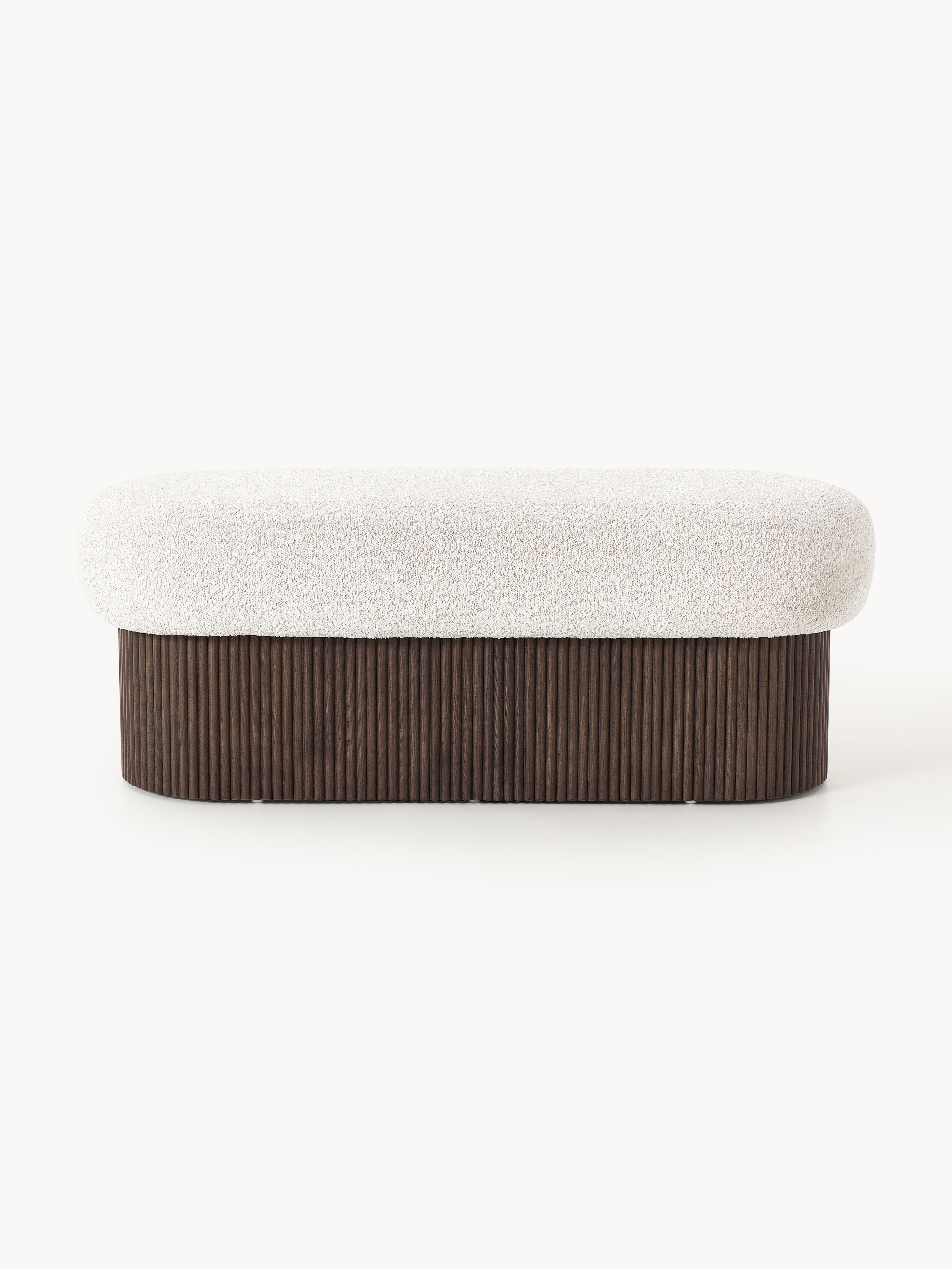 Nala Modern Depolamalı Bank ve Puf Bouclé Kumaş 122cm