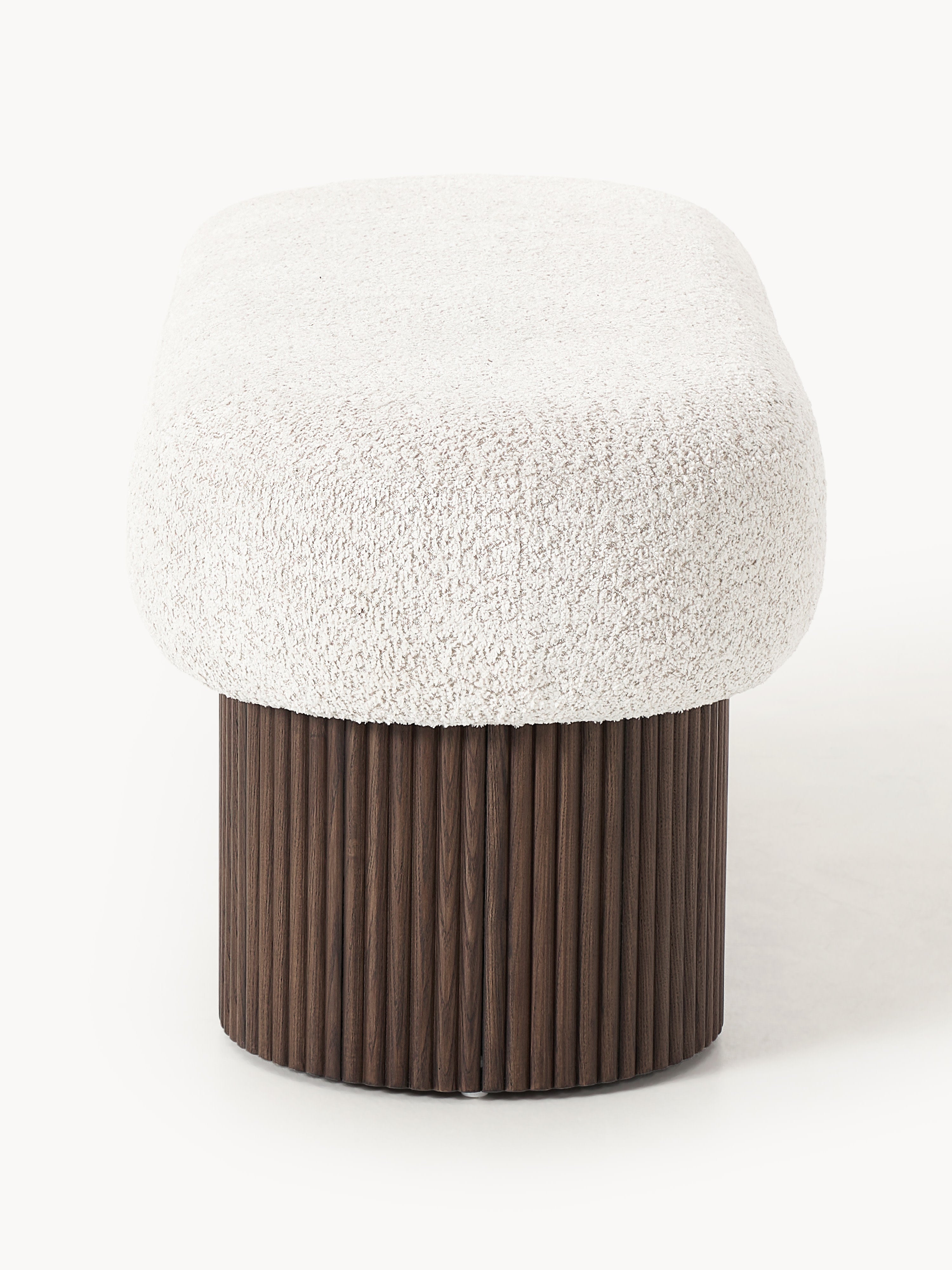 Nala Modern Depolamalı Bank ve Puf Bouclé Kumaş 122cm