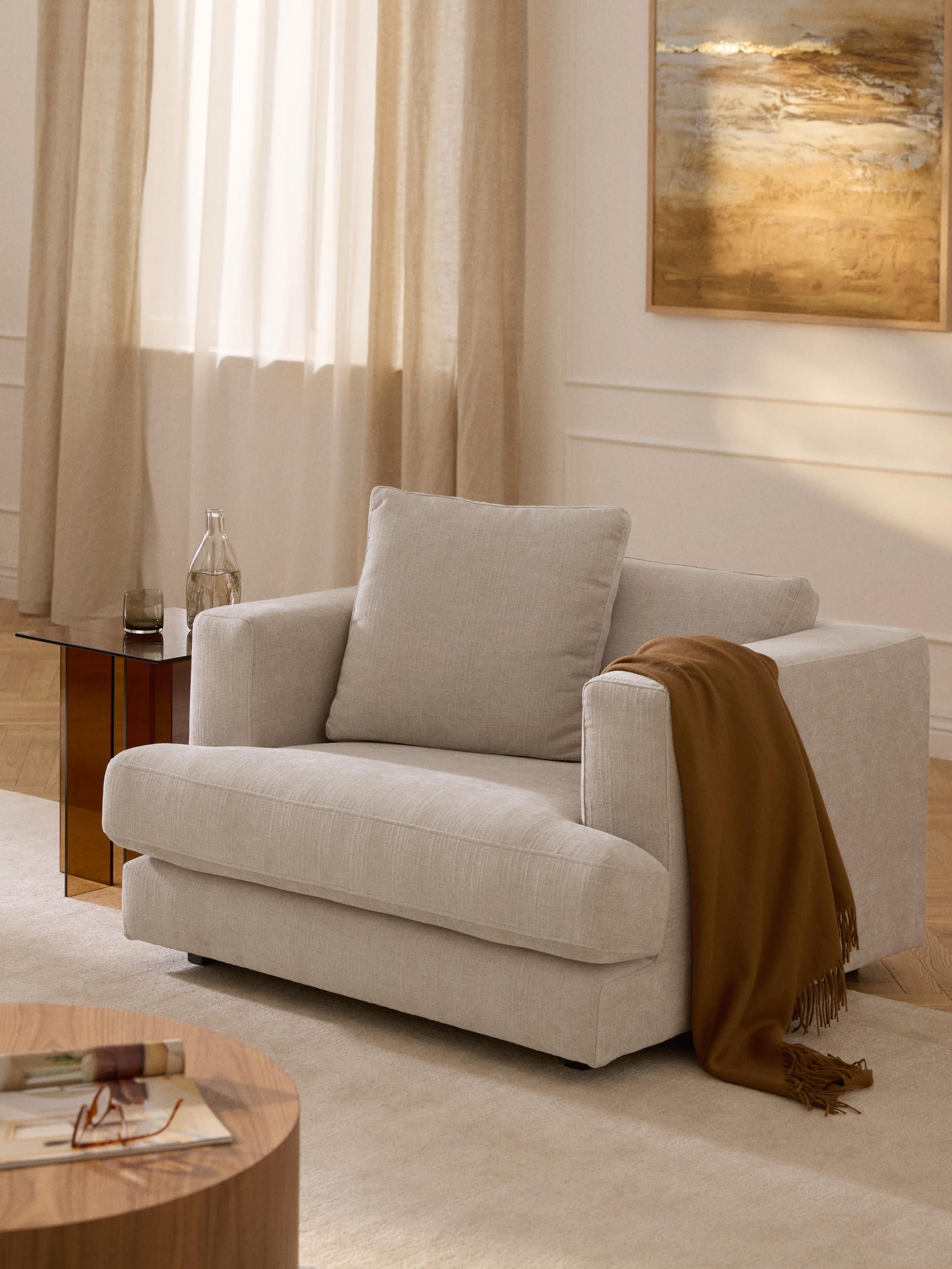 Tribeca Modern Lüks Tekli Koltuk 110 cm