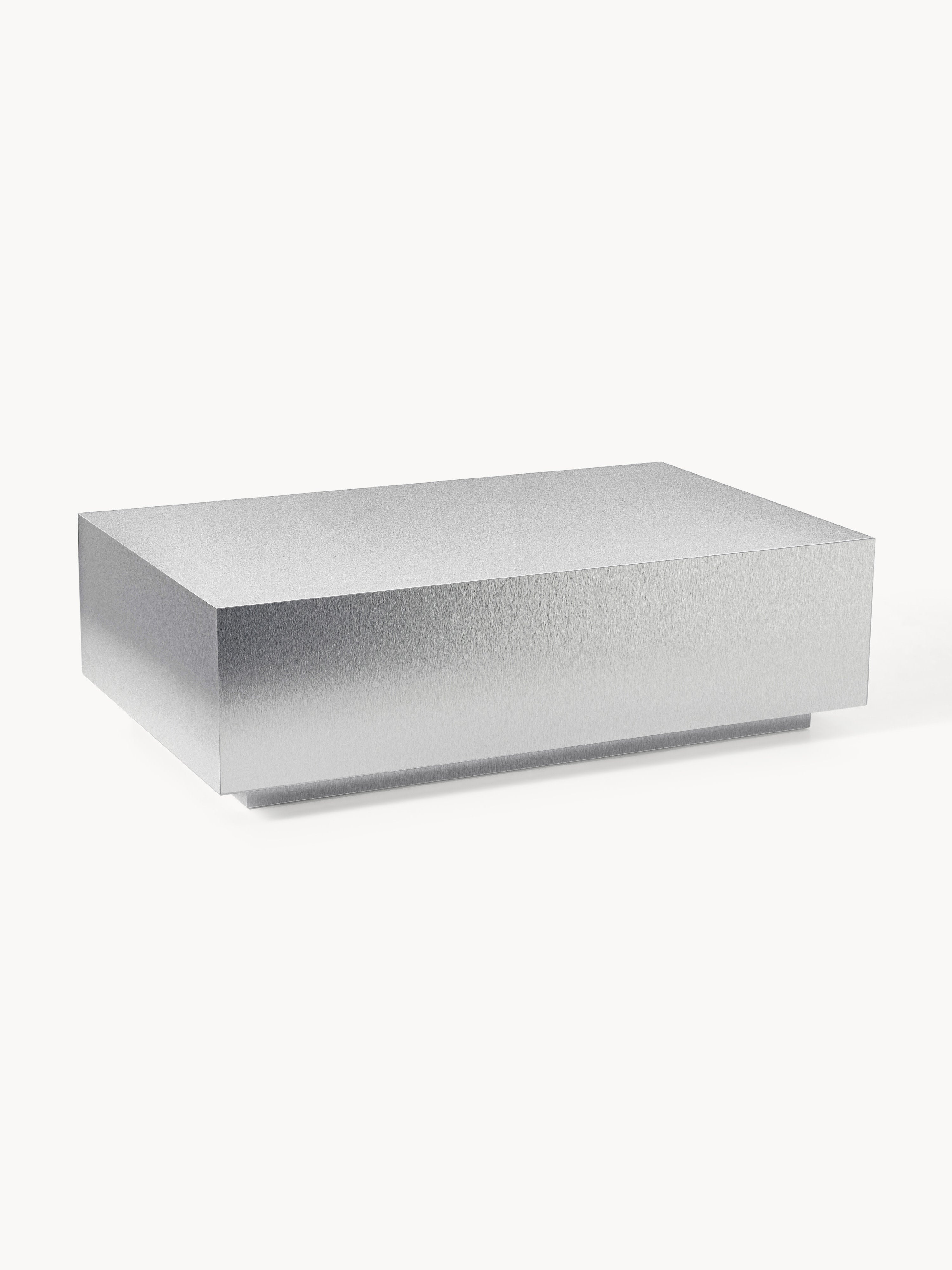 Lesley Modern Metal Görünümlü Dikdörtgen Orta Sehpa 120 cm