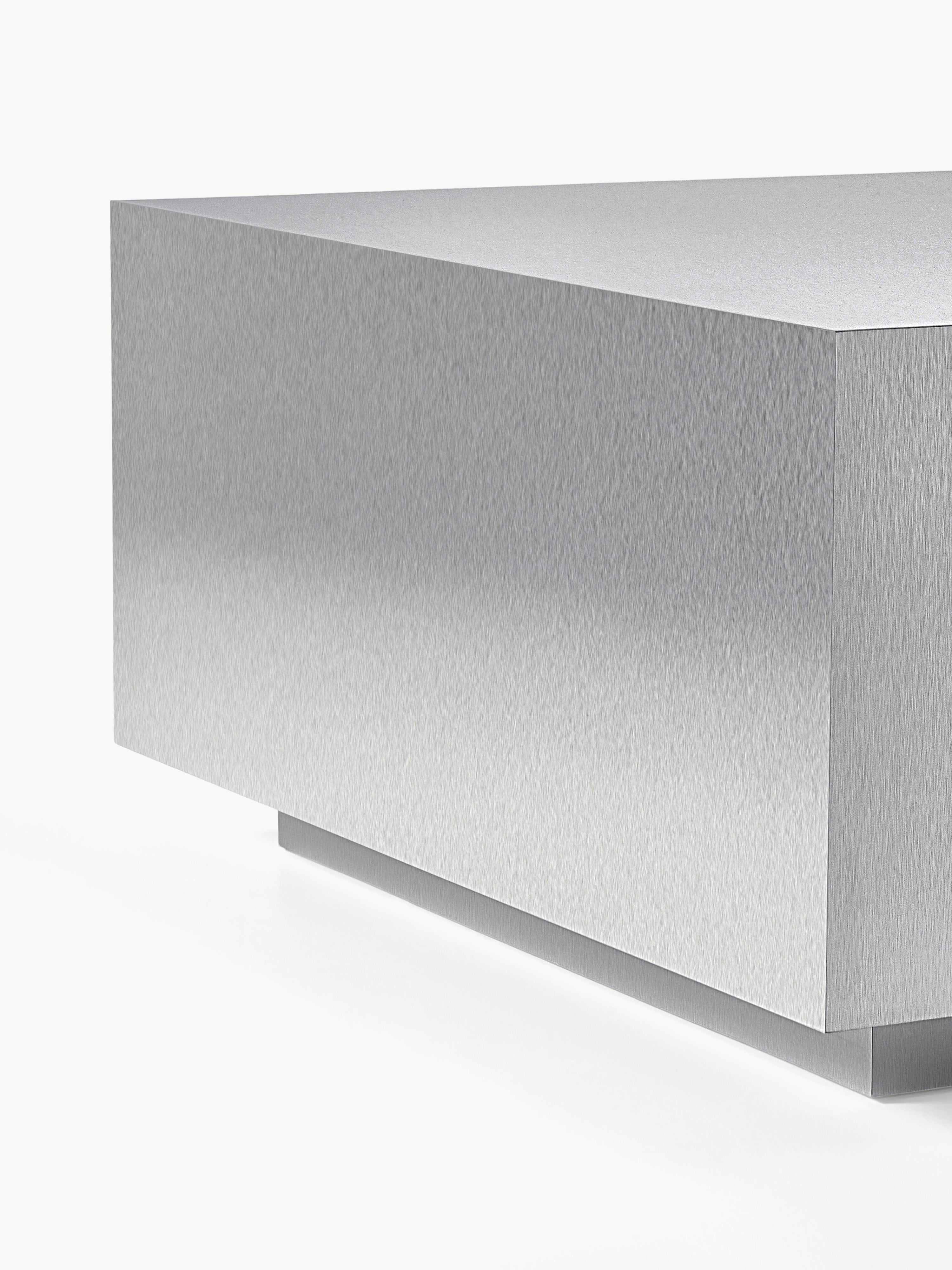Lesley Modern Metal Görünümlü Dikdörtgen Orta Sehpa 120 cm