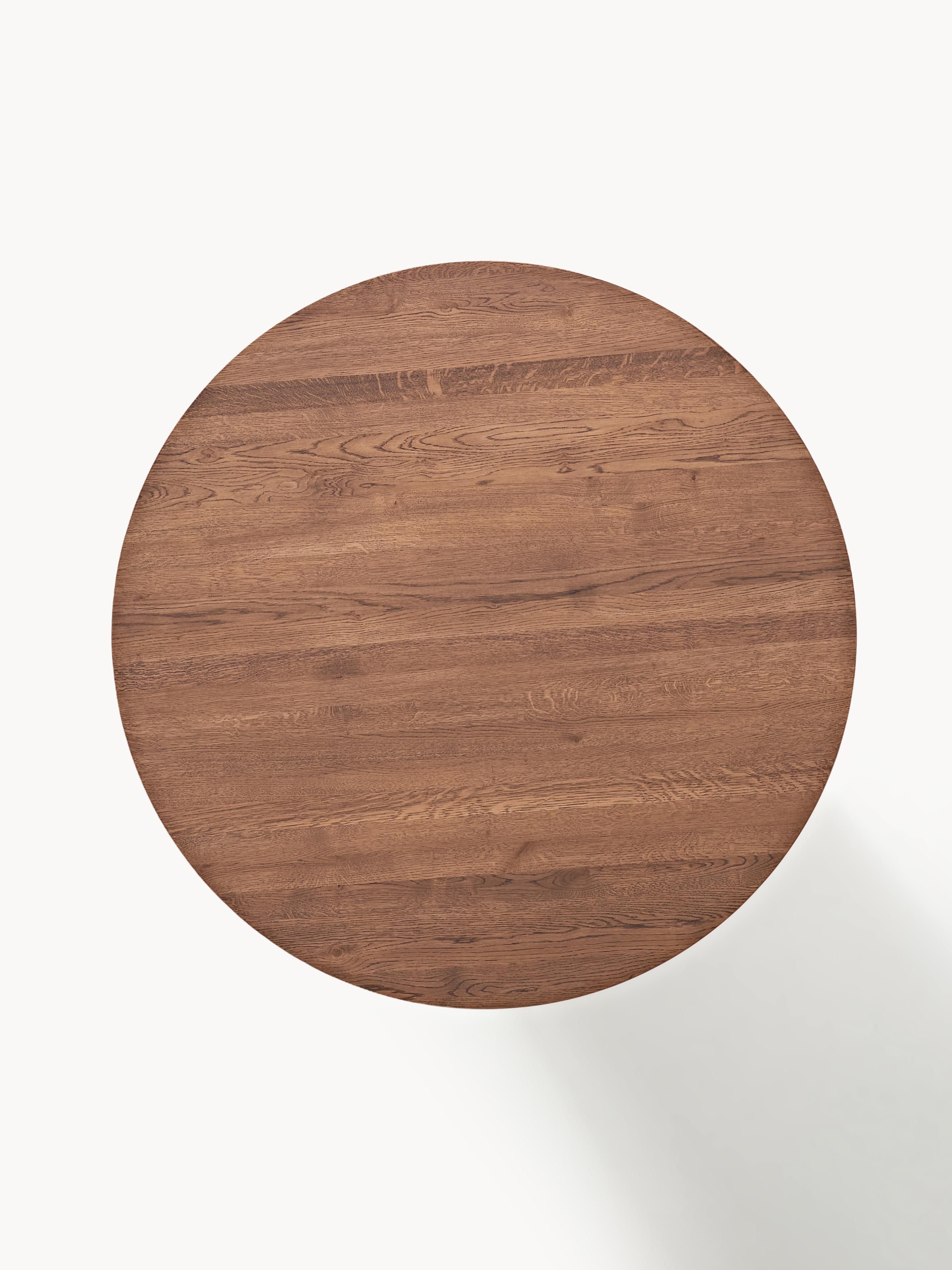 Velotti Yuvarlak Meşe Yemek Masası 120 cm