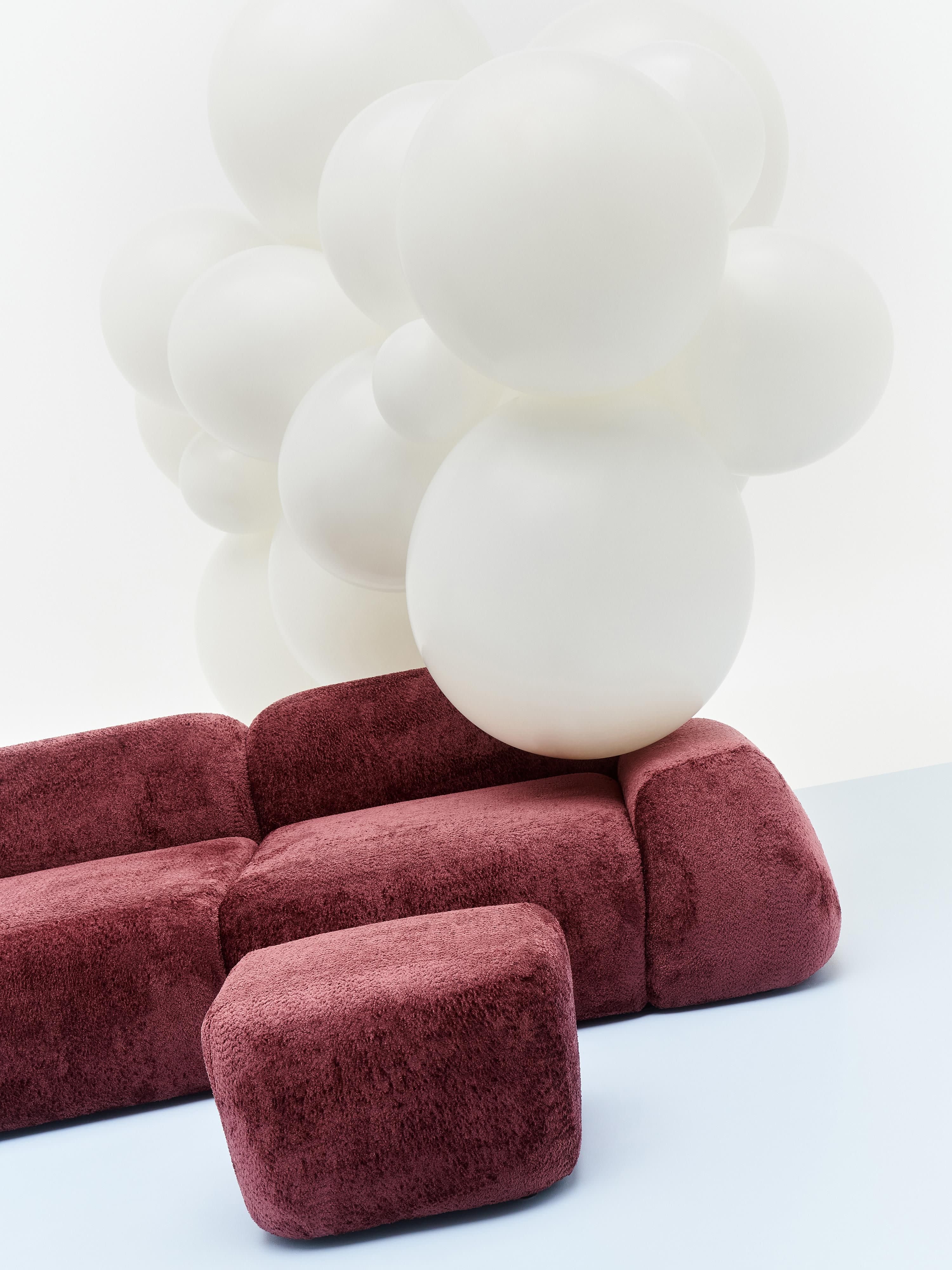 Wolke Modüler 3 Kişilik Teddy Bukle Koltuk