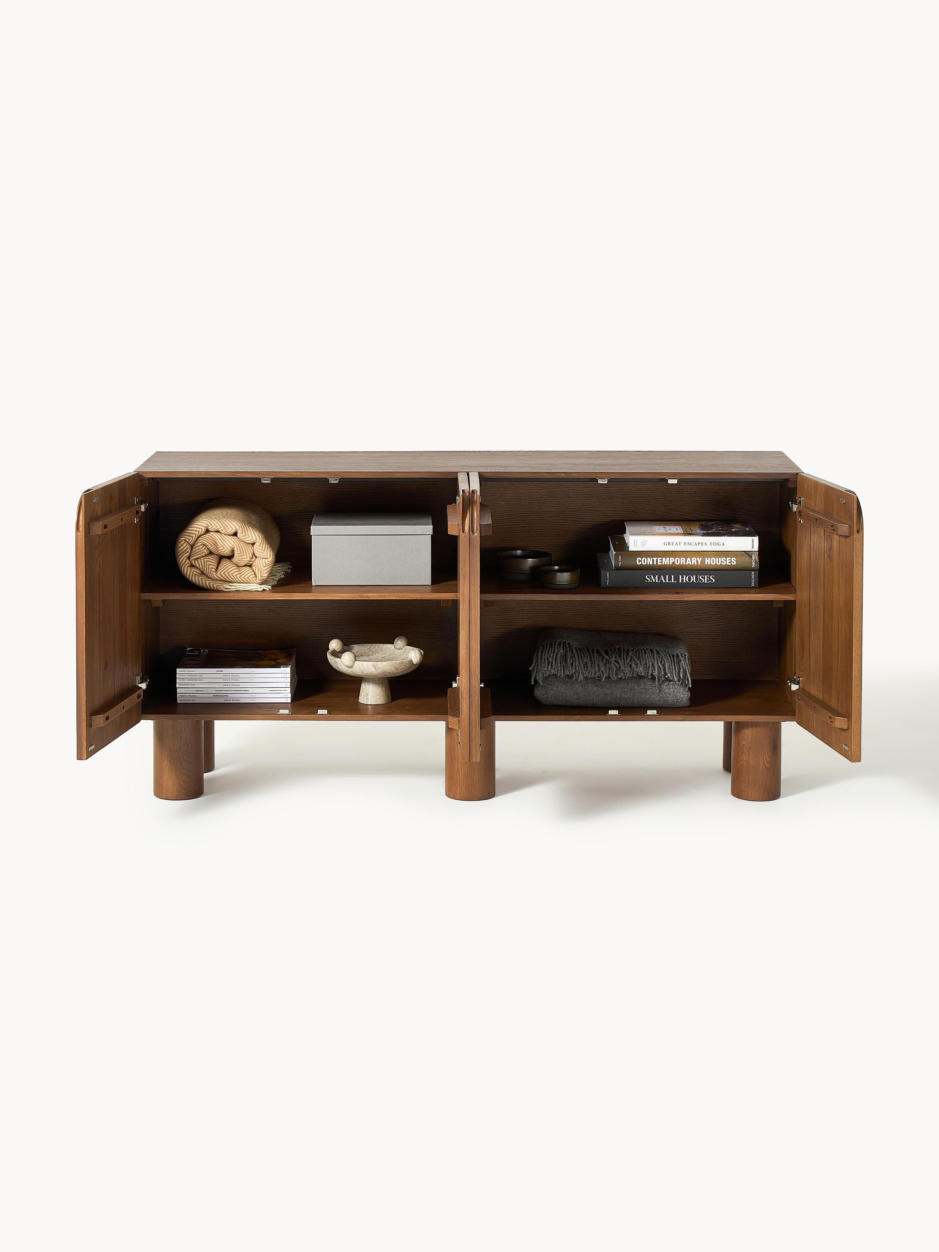 Cadi Masif Meşe Ahşap Dressoir 160 cm