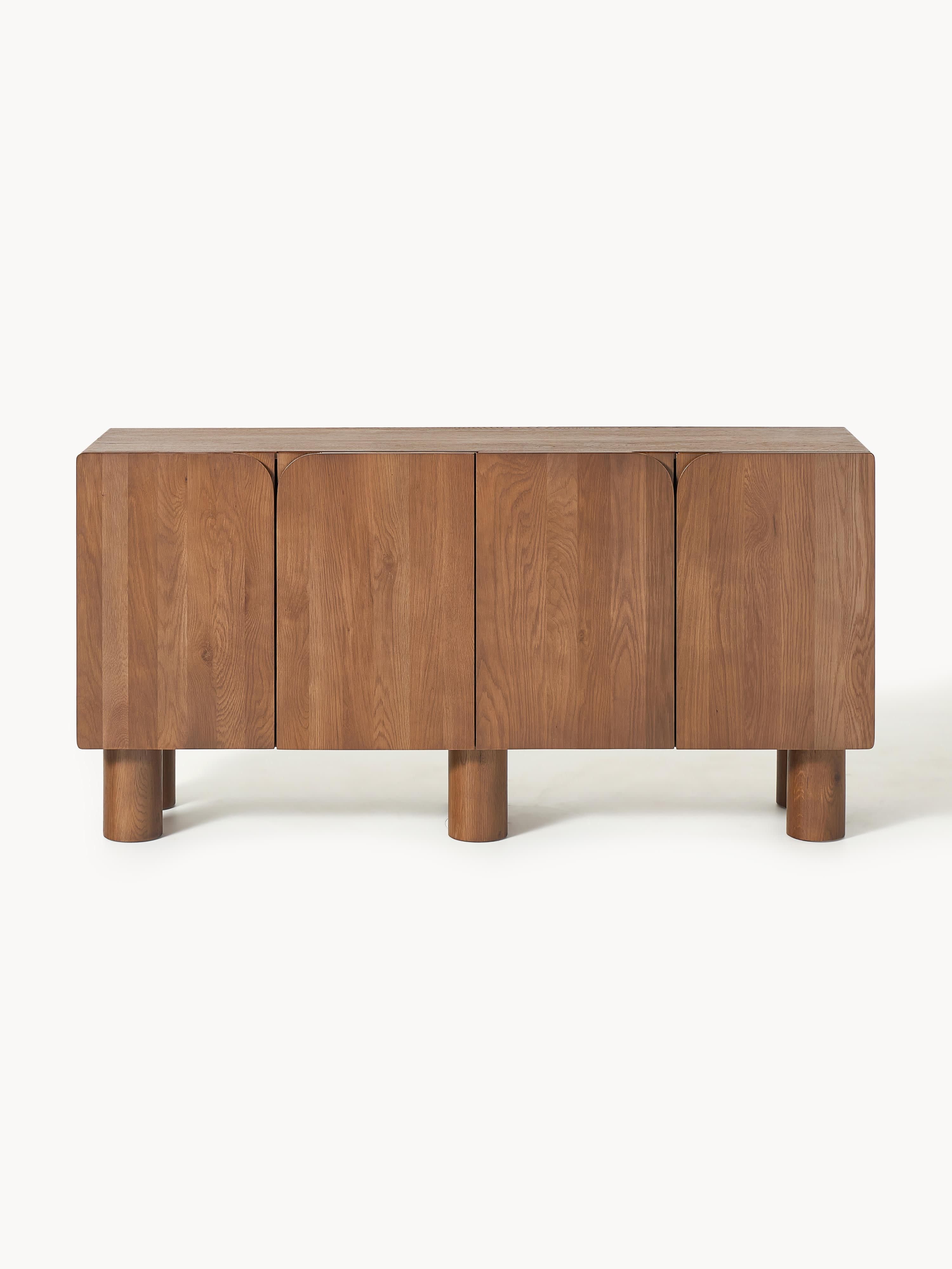 Cadi Masif Meşe Ahşap Dressoir 160 cm