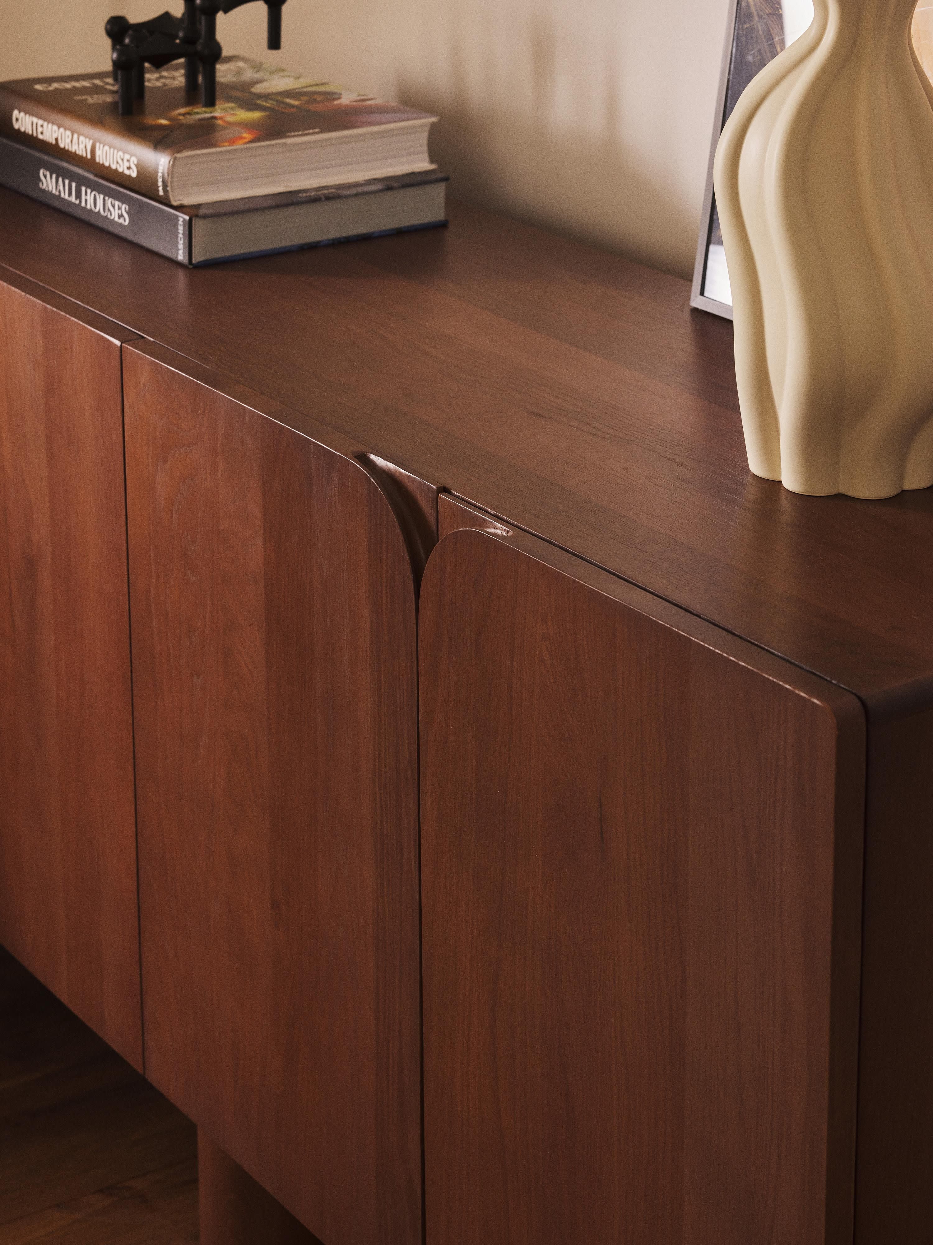 Cadi Masif Meşe Ahşap Dressoir 160 cm