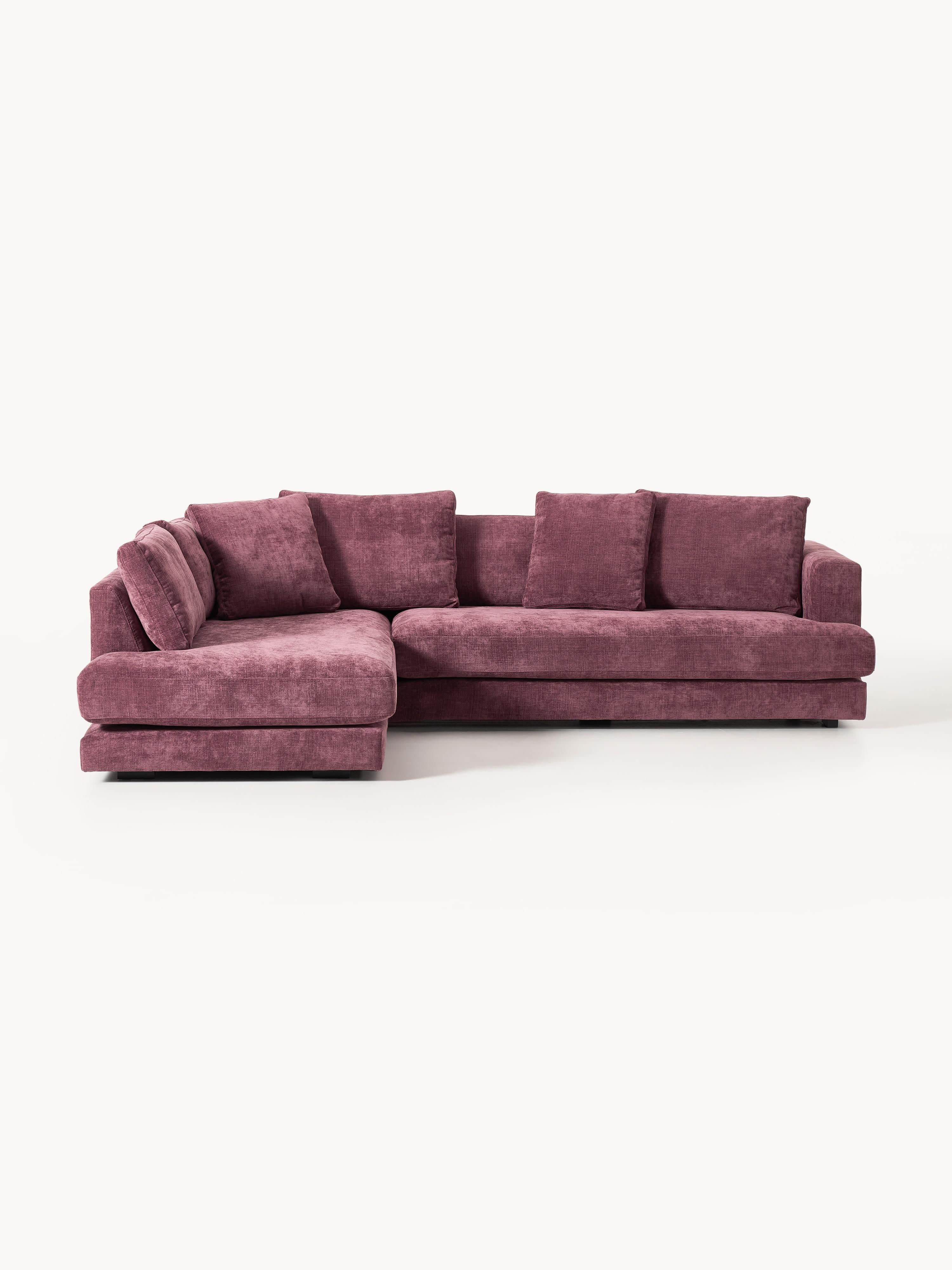Tribeca Modern Lüks Köşe Koltuk 274 cm Aubergine