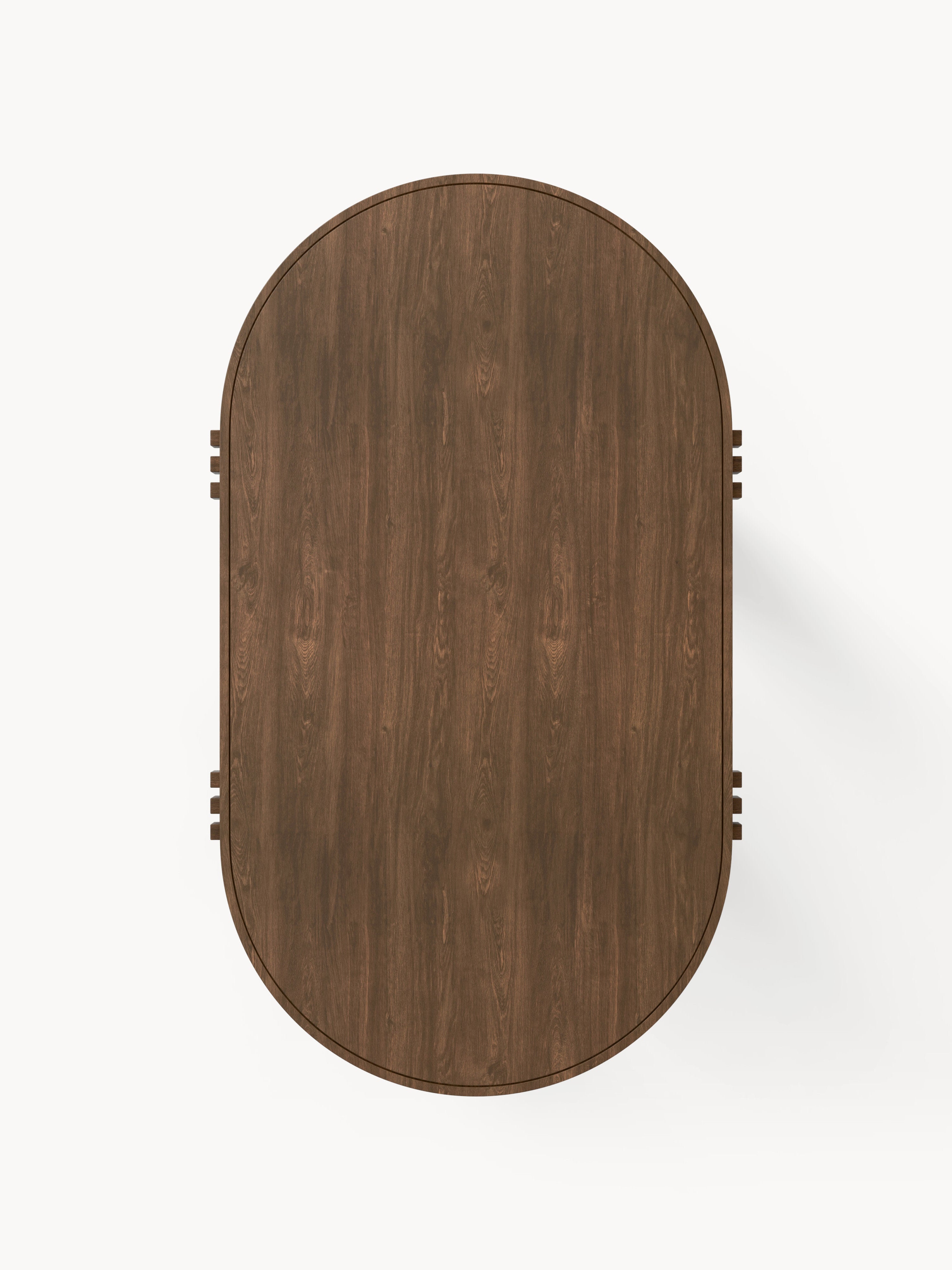 Nolan Oval Meşe Yemek Masası 180 cm
