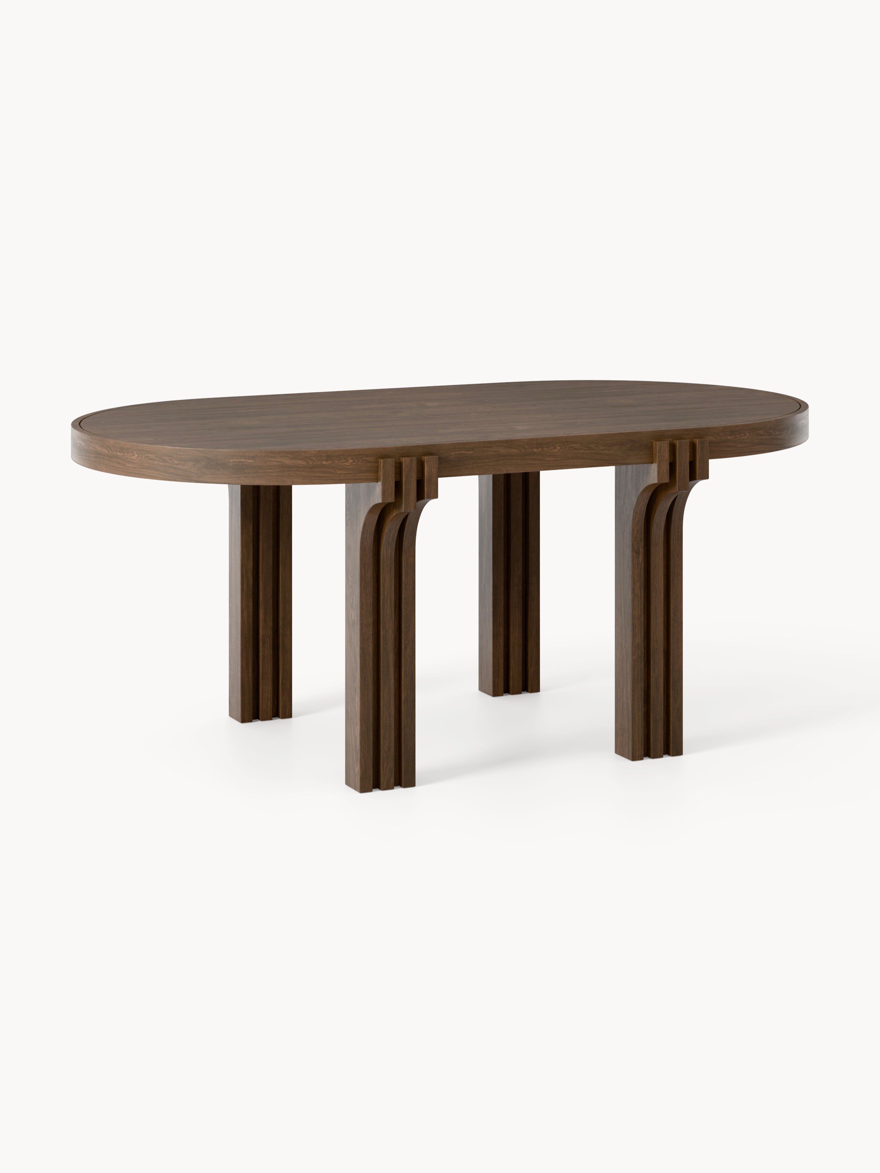 Nolan Oval Meşe Yemek Masası 180 cm