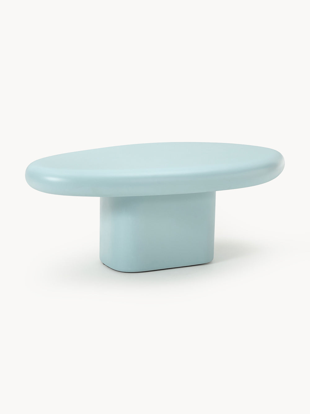 Anaya Modern Organik Tasarım Orta Sehpa Açık Mavi Fiberglas