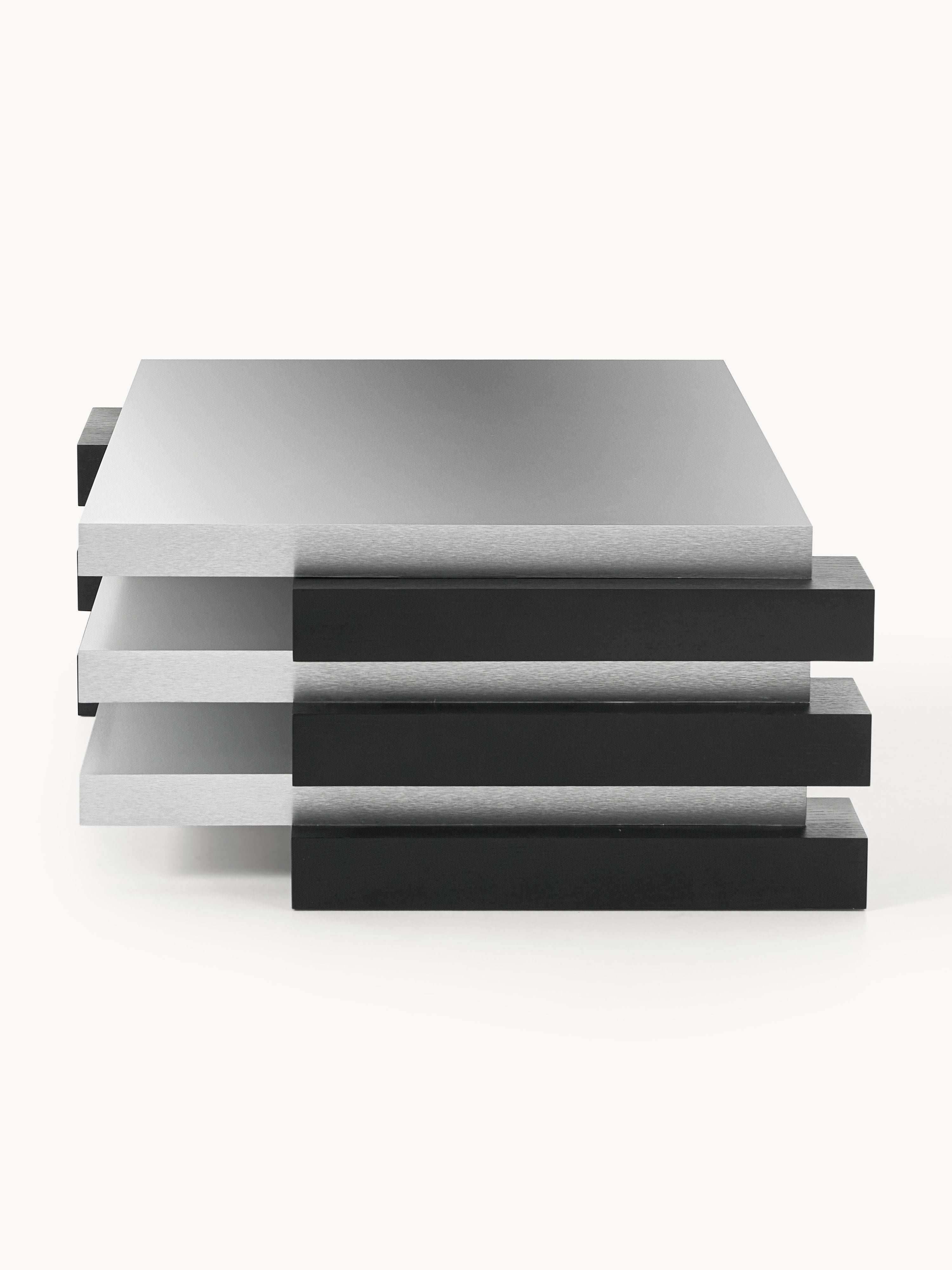Blok Katmanlı Modern Orta Sehpa 120 cm