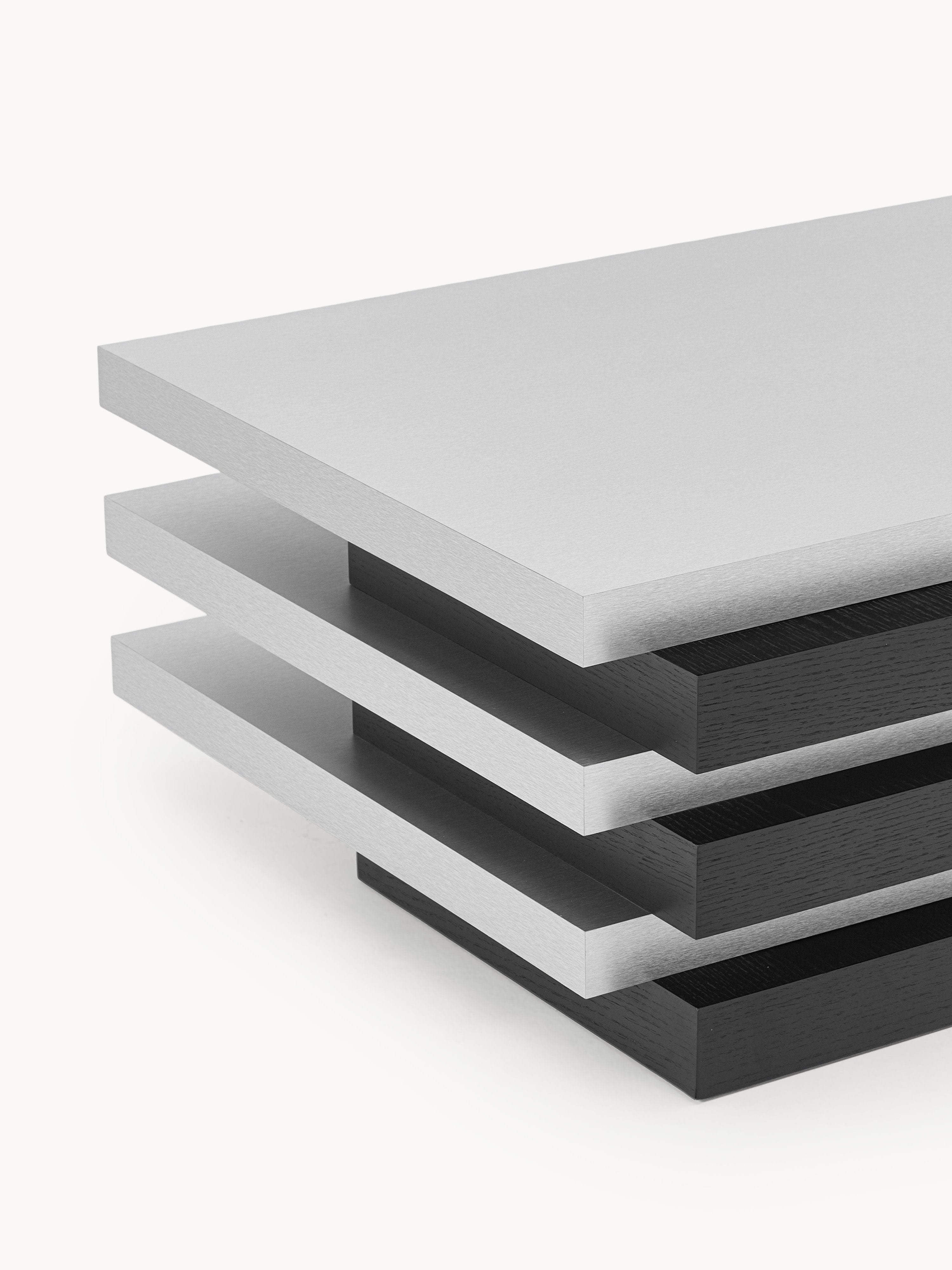 Blok Katmanlı Modern Orta Sehpa 120 cm