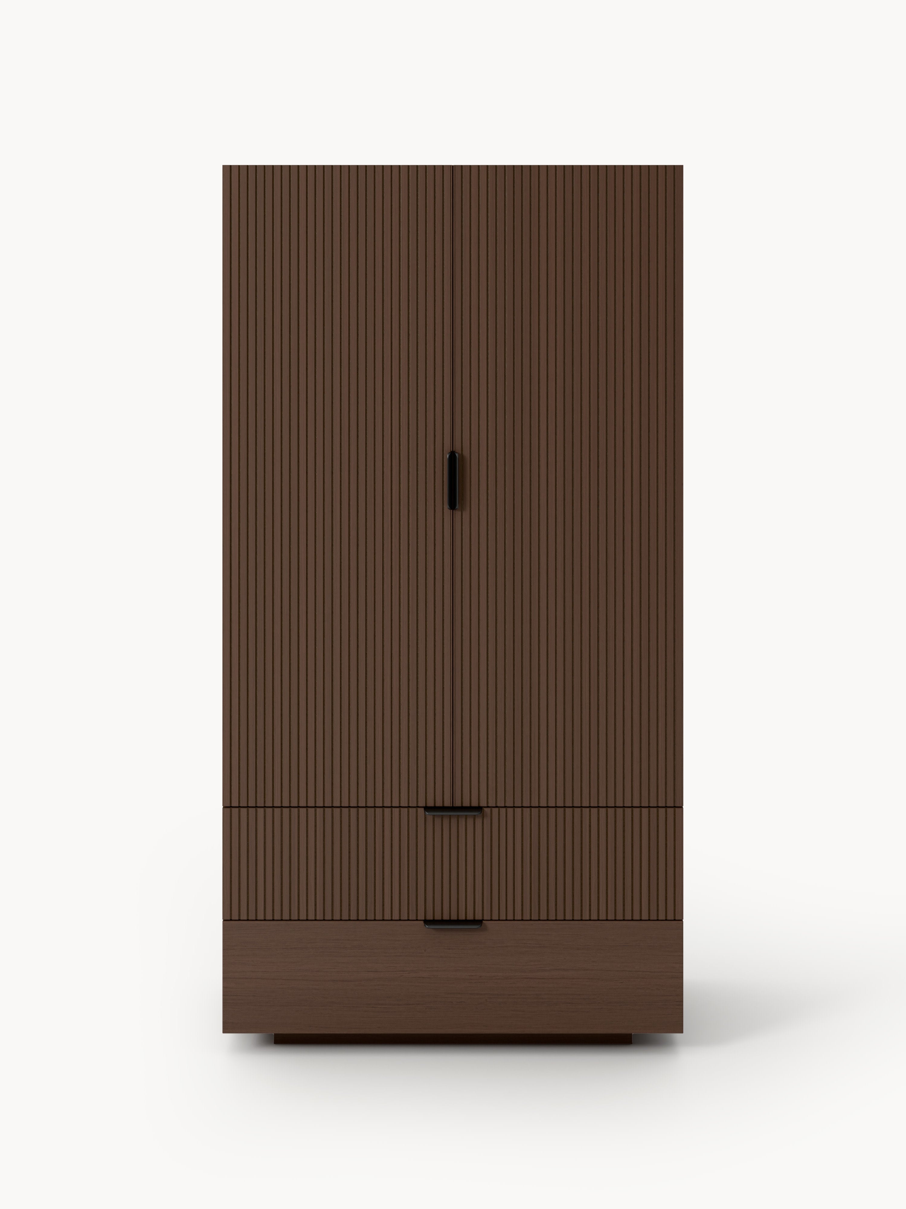 Sato Ahşap Kompakt Gardırop Minimalist Tasarım ve Raf Sistemi
