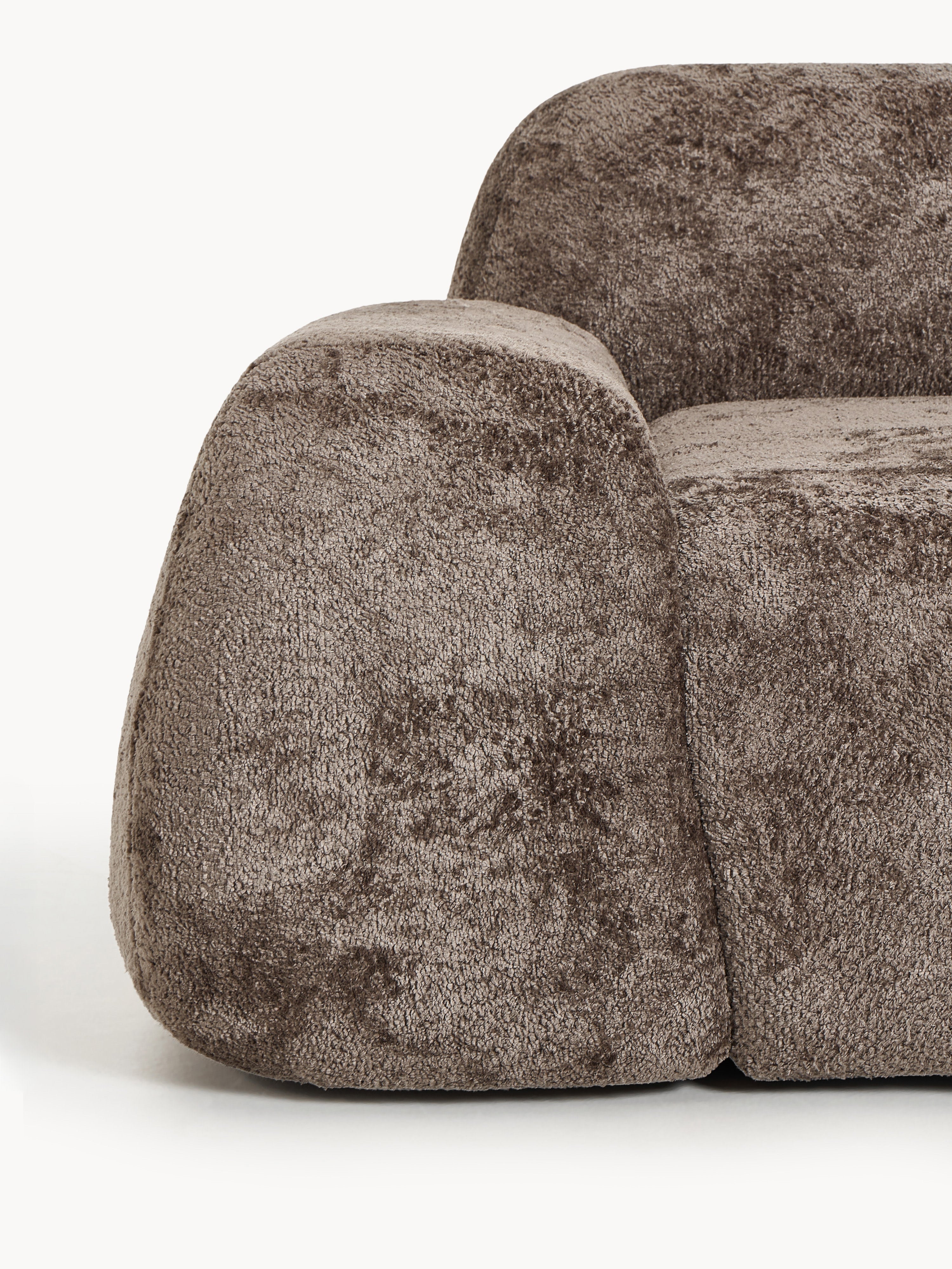 Wolke Modüler Köşe Koltuk 4-Kişilik Teddy Buklet Şezlonglu