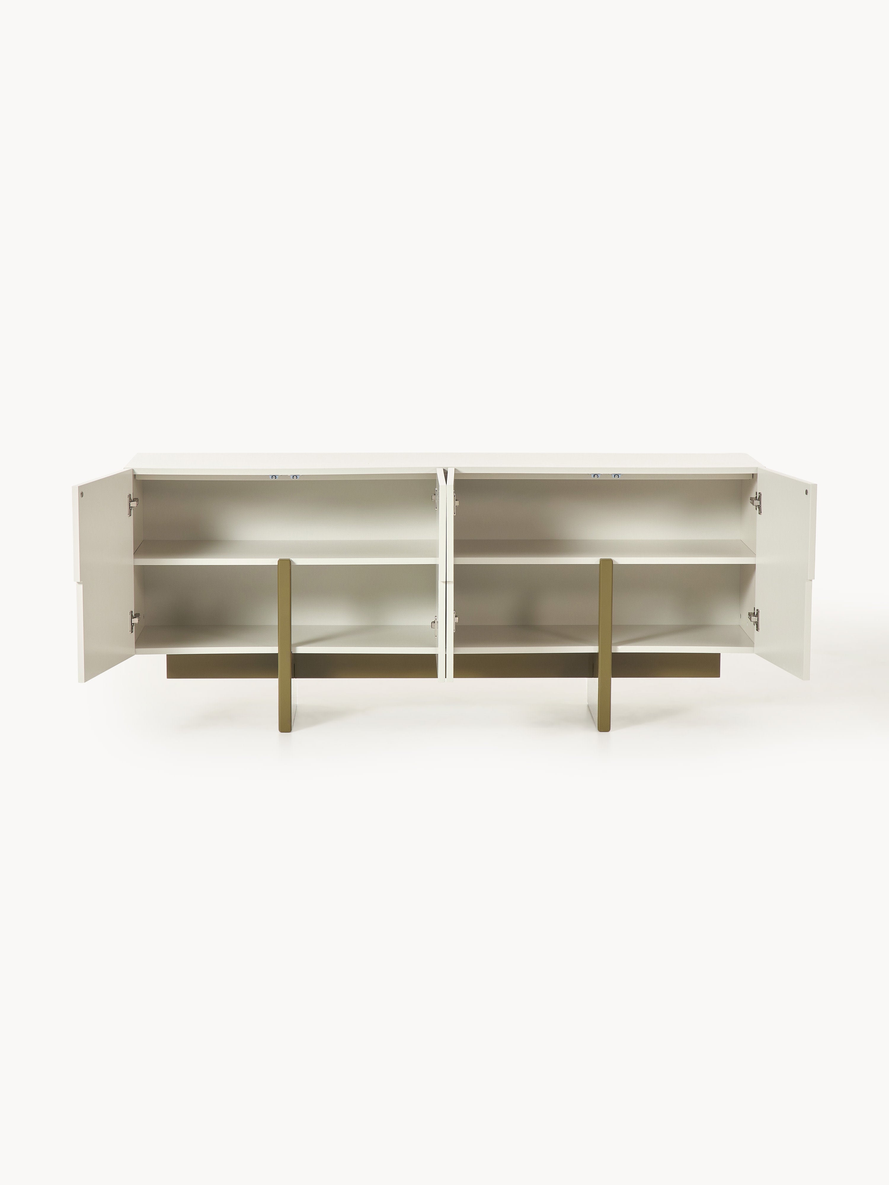 Dado Modern Ahşap Dressoir 180cm Bej ve Zeytin Yeşili
