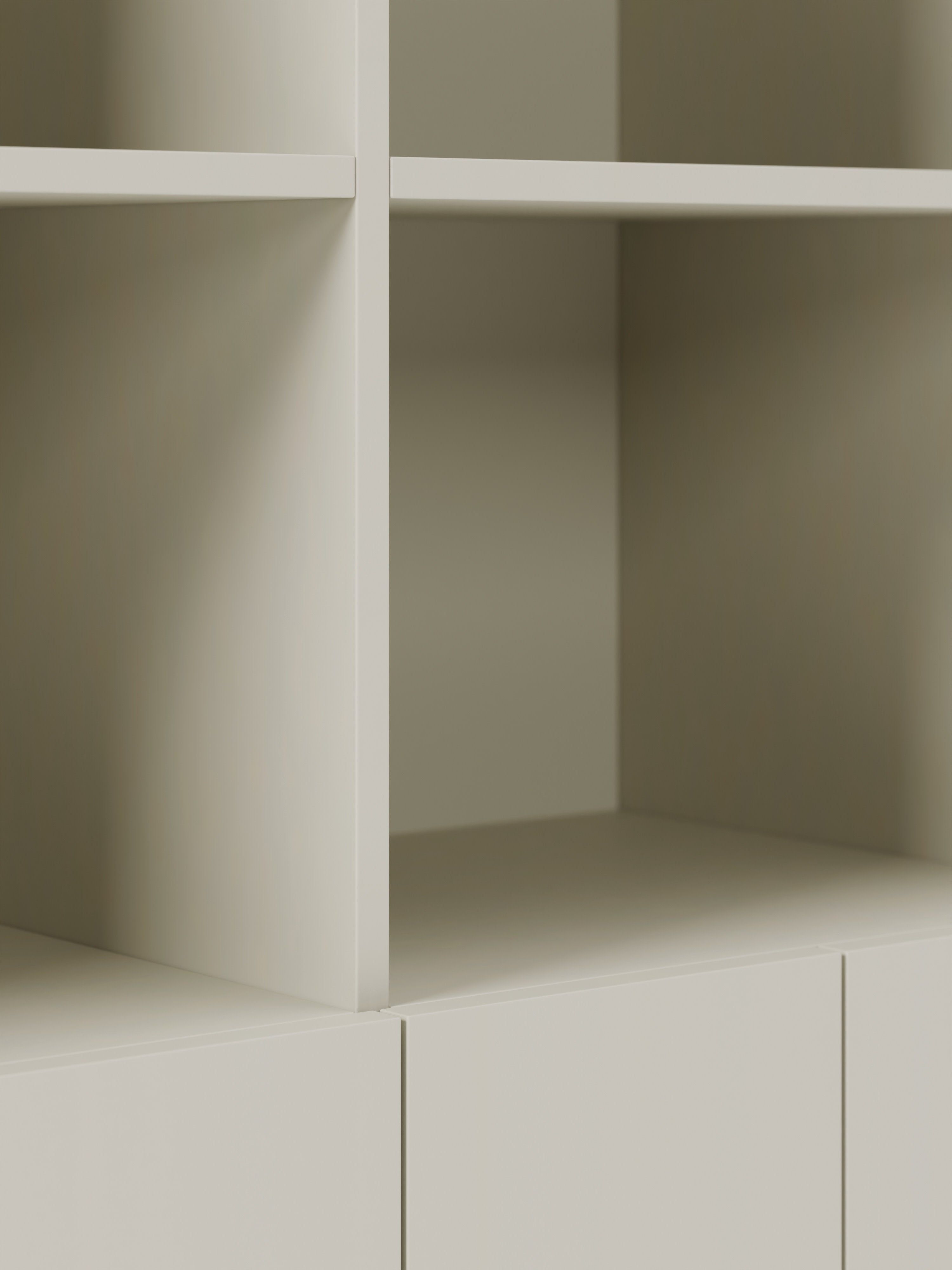 Dado Büyük Ahşap Highboard, Modern Geometrik Tasarım ve Orijinal Ayaklar