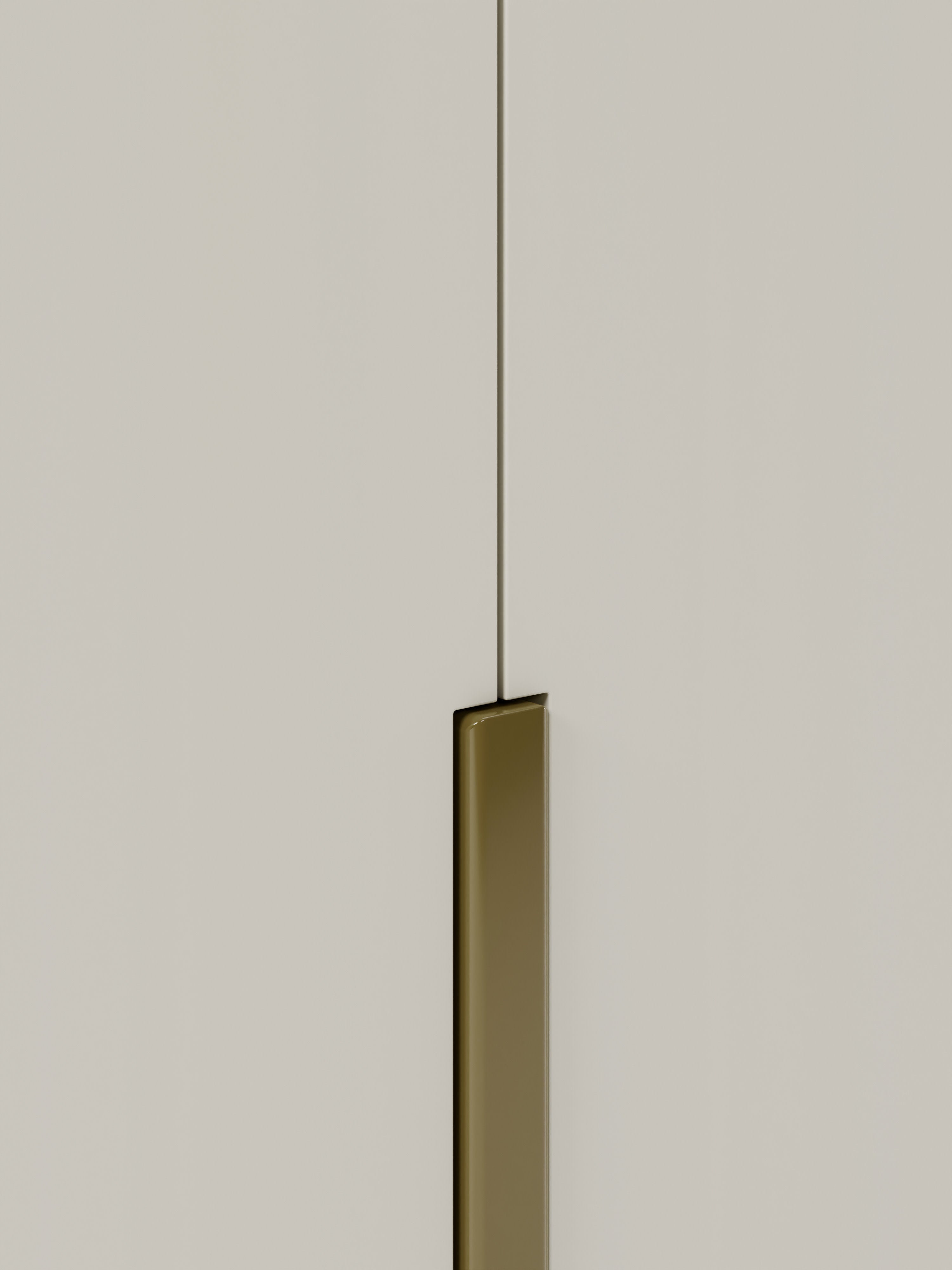 Dado Büyük Ahşap Highboard, Modern Geometrik Tasarım ve Orijinal Ayaklar