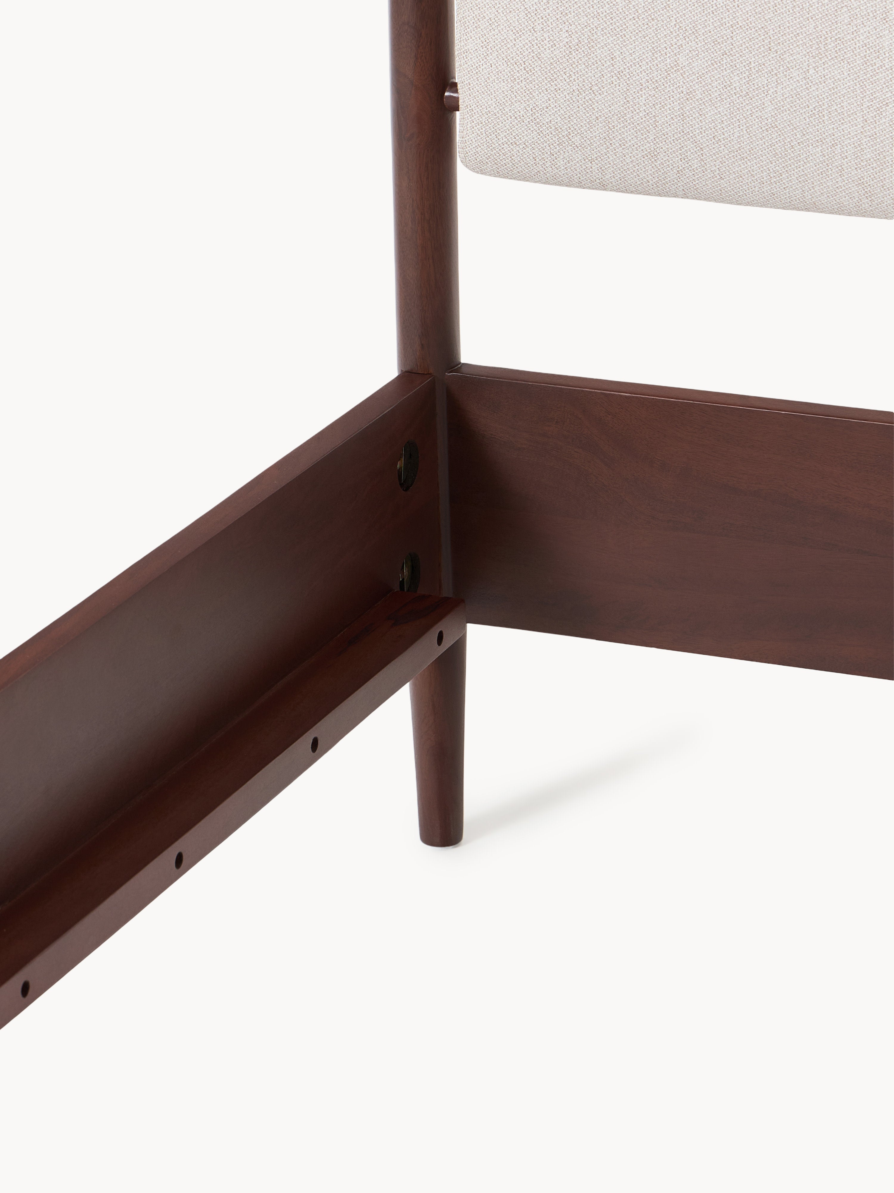 Paul Masif Mango Ağacı Karyola Modern Mid-Century Tasarım