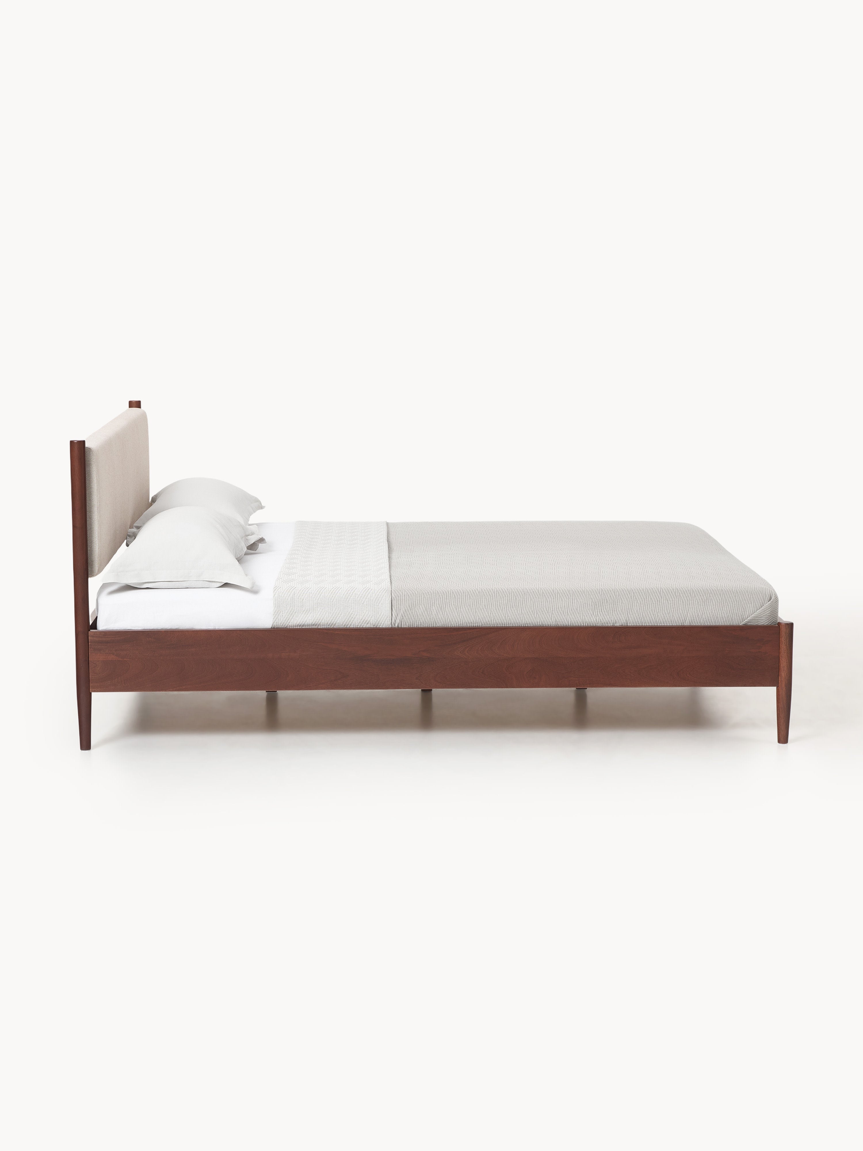 Paul Masif Mango Ağacı Karyola Modern Mid-Century Tasarım