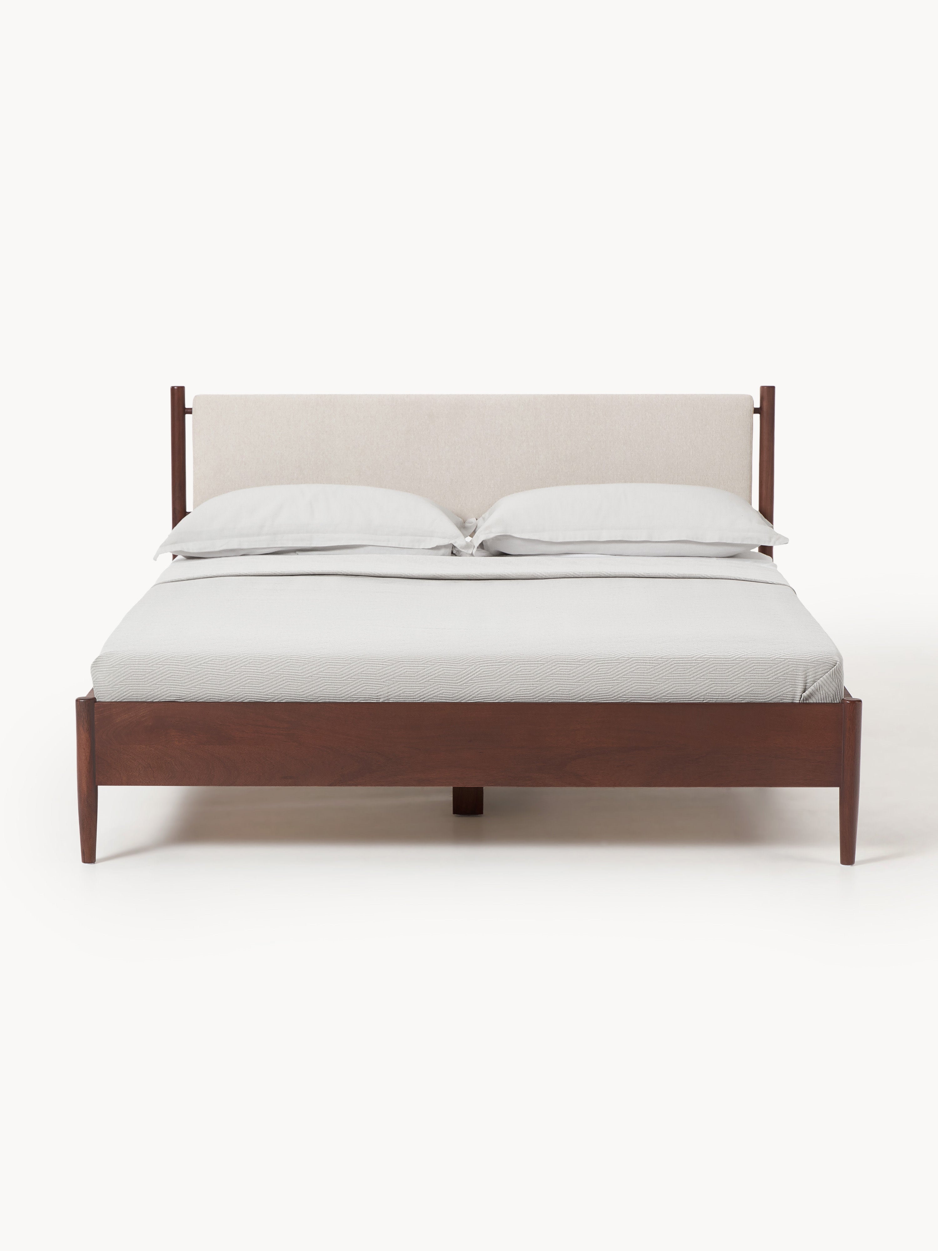 Paul Masif Mango Ağacı Karyola Modern Mid-Century Tasarım