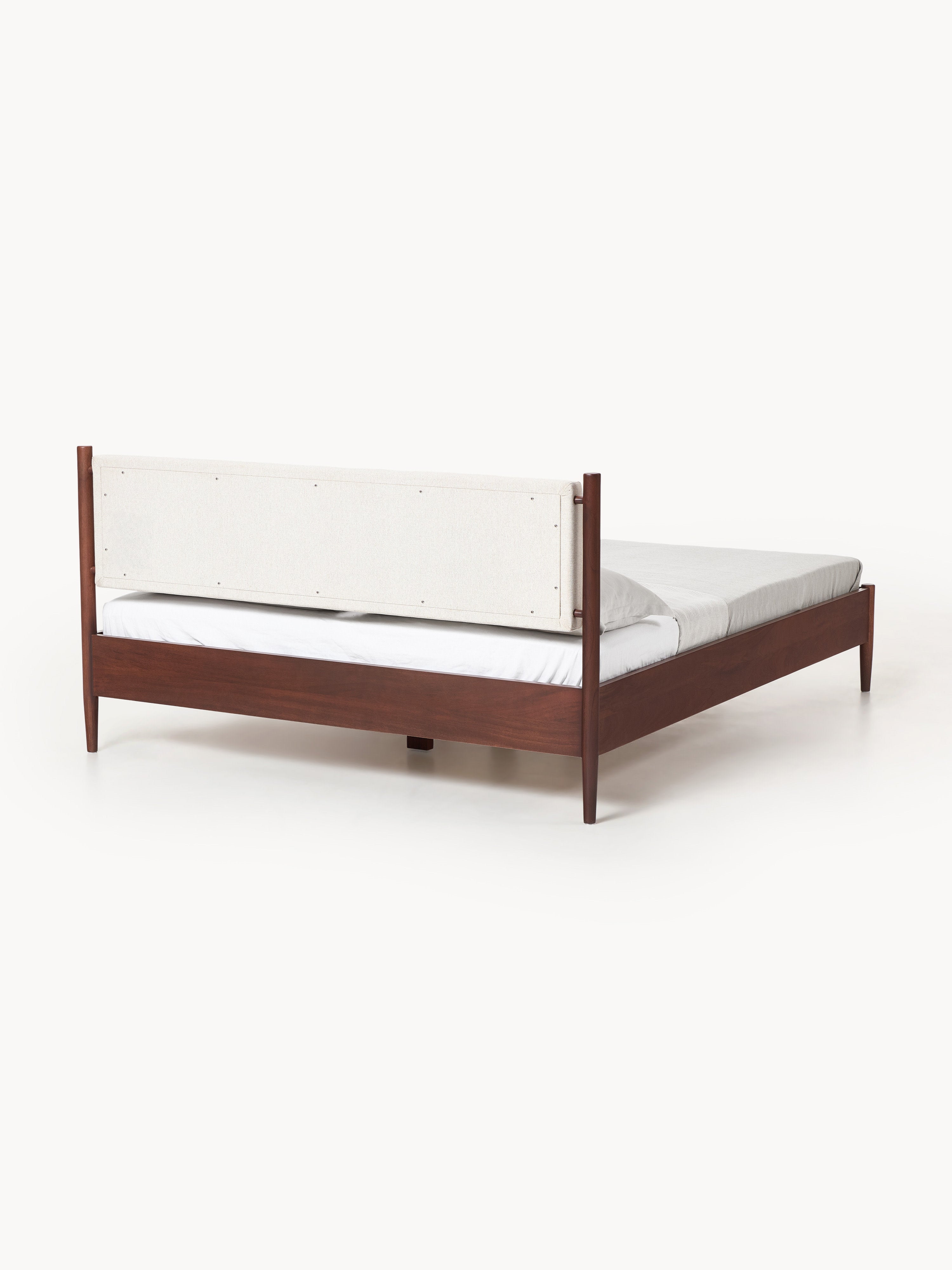 Paul Masif Mango Ağacı Karyola Modern Mid-Century Tasarım