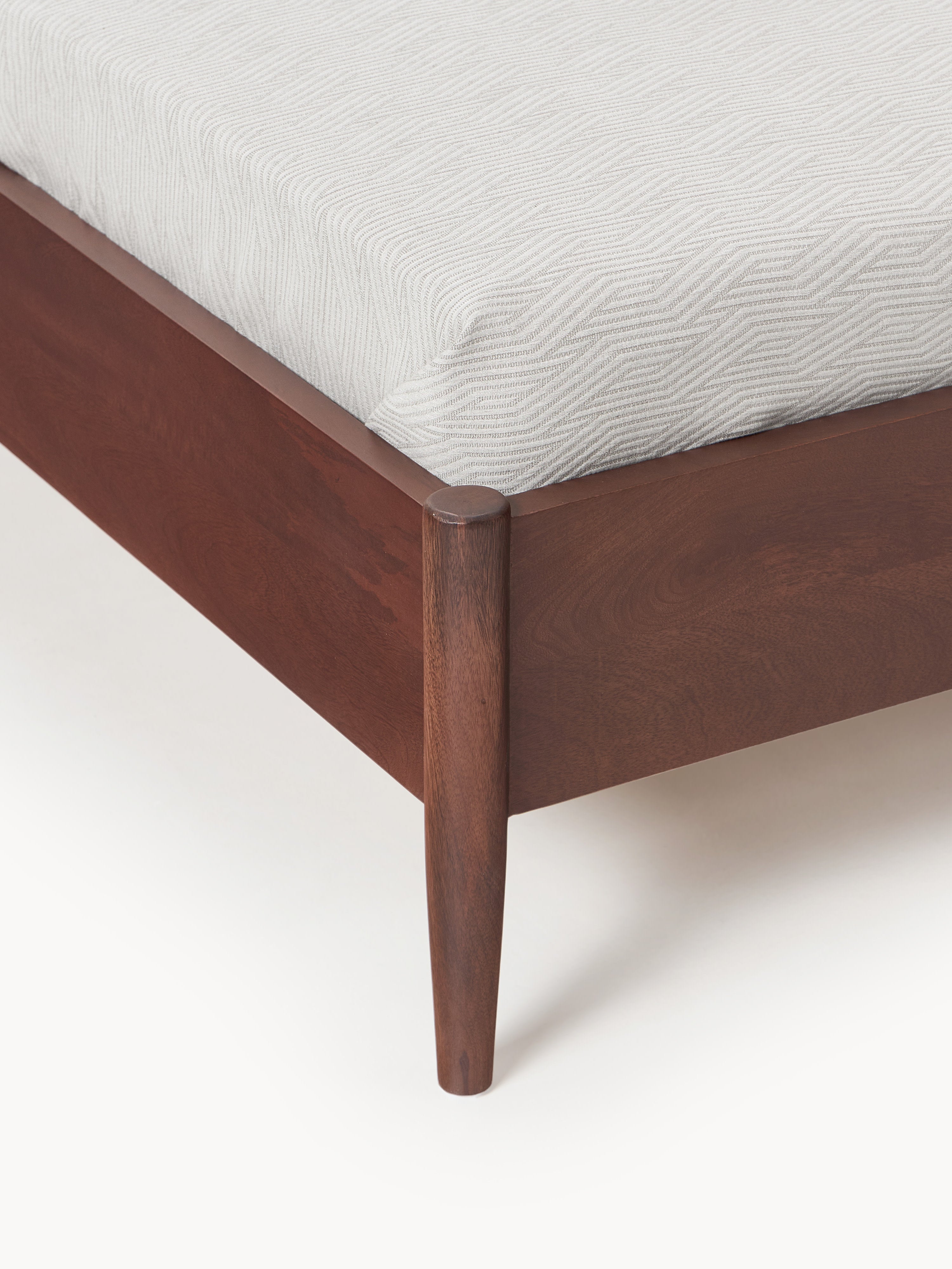 Paul Masif Mango Ağacı Karyola Modern Mid-Century Tasarım