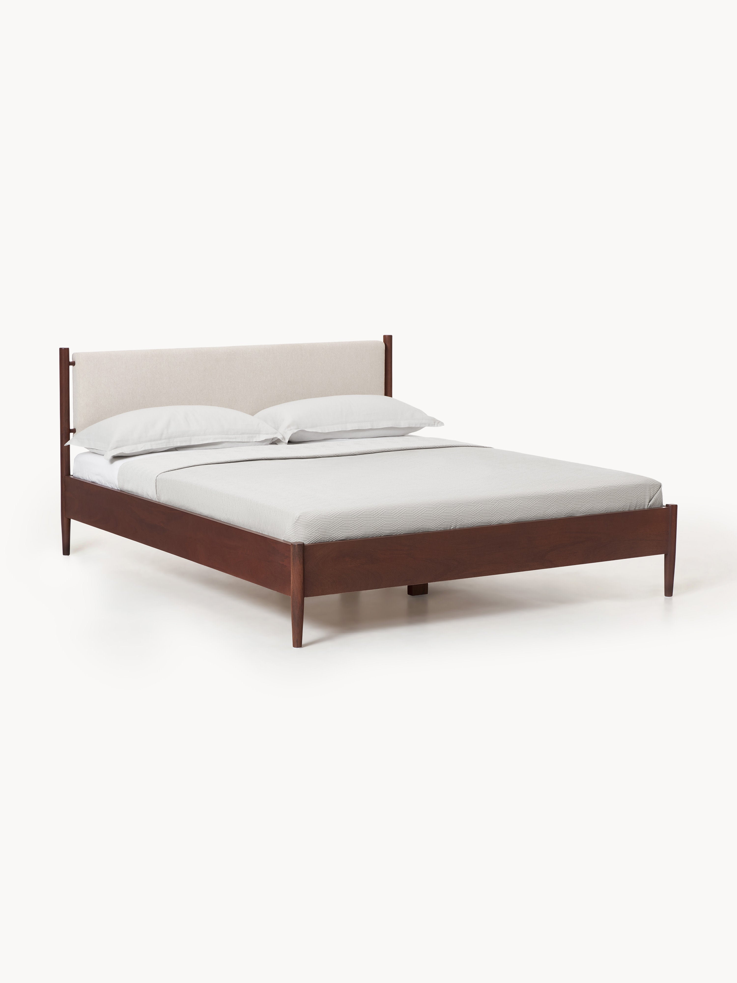 Paul Masif Mango Ağacı Karyola Modern Mid-Century Tasarım
