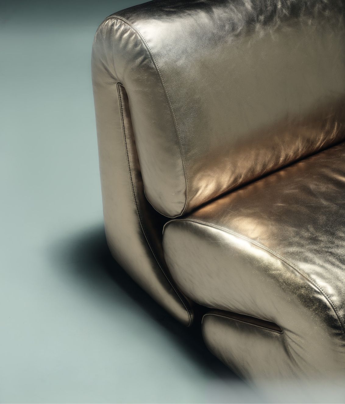 Modern Kumaş ve Deri Kaplama Lüks Berjer Metal Ayaklı Tasarım