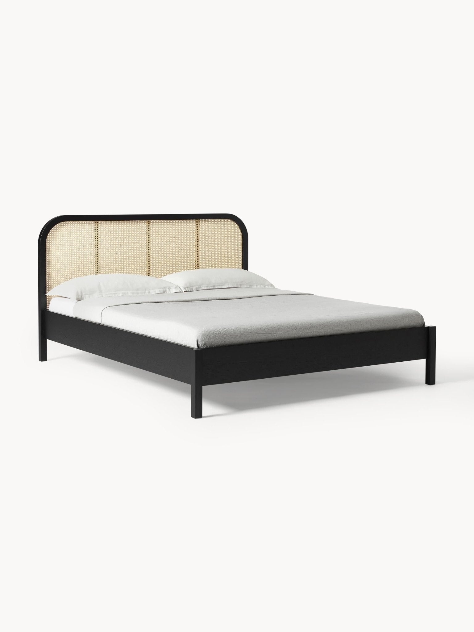 Jones Modern Ahşap Karyola Viyana Hasırı Başlıklı 140x200 cm - Velotti