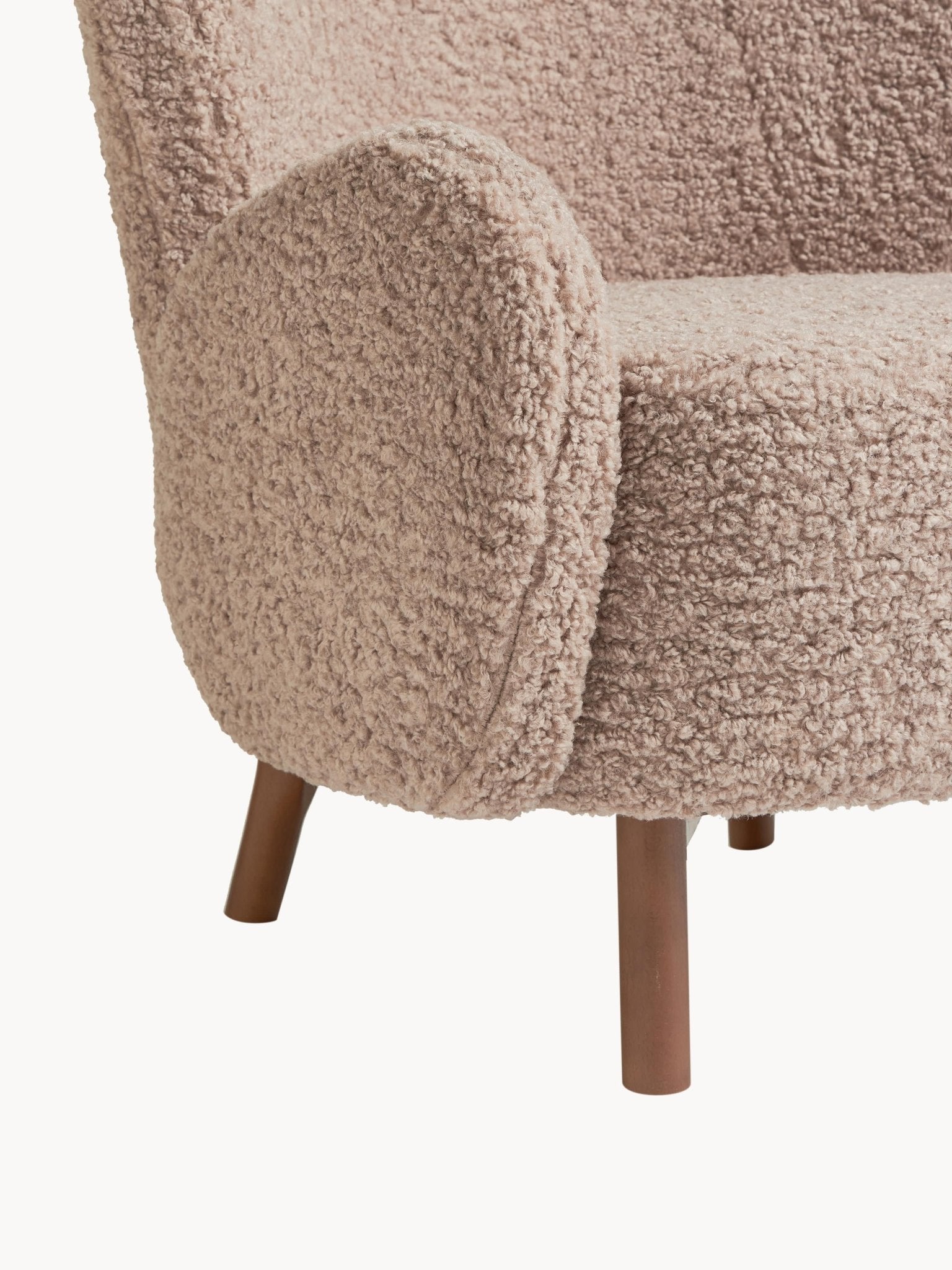 Kalia Modern Teddy Kumaşlı Konforlu Tekli Koltuk - Velotti
