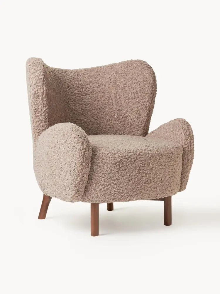 Kalia Modern Teddy Kumaşlı Konforlu Tekli Koltuk - Velotti