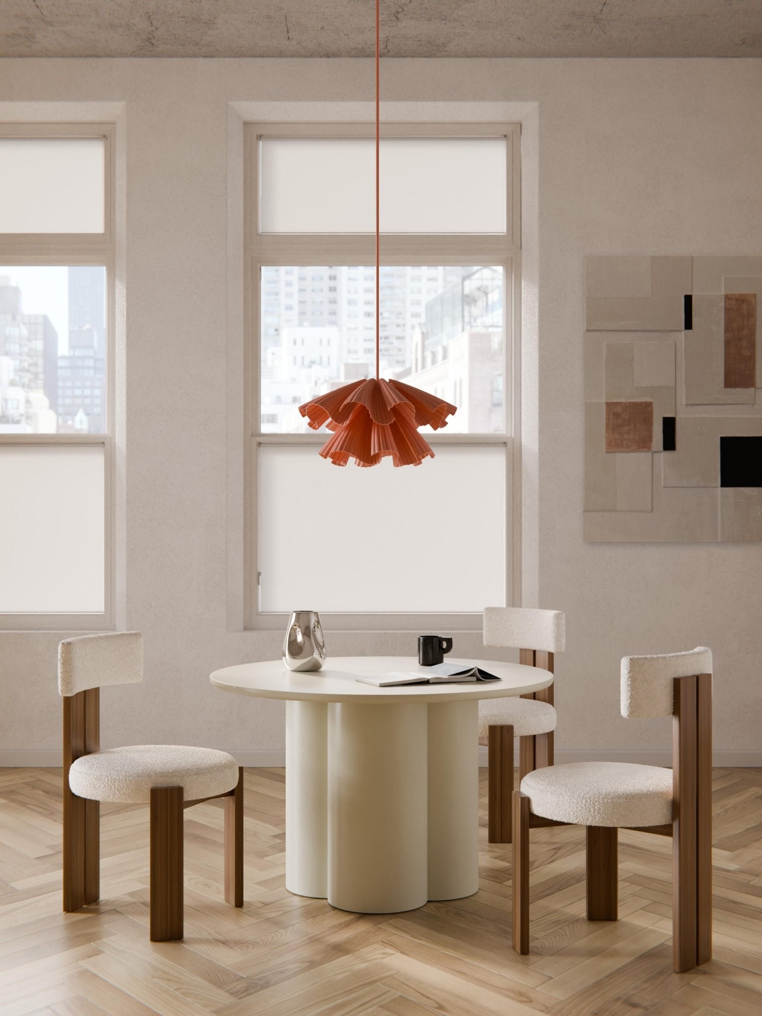 Keva Yuvarlak Yemek Masası Modern Tasarım Ø 120 cm - Velotti