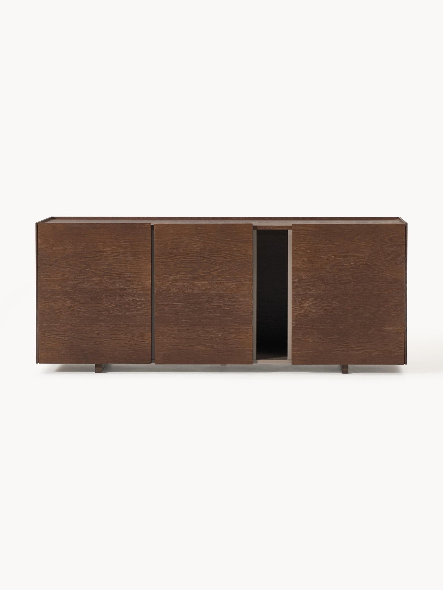 Larsen 160 cm Meşe Kaplama Ahşap Dressoir - Velotti