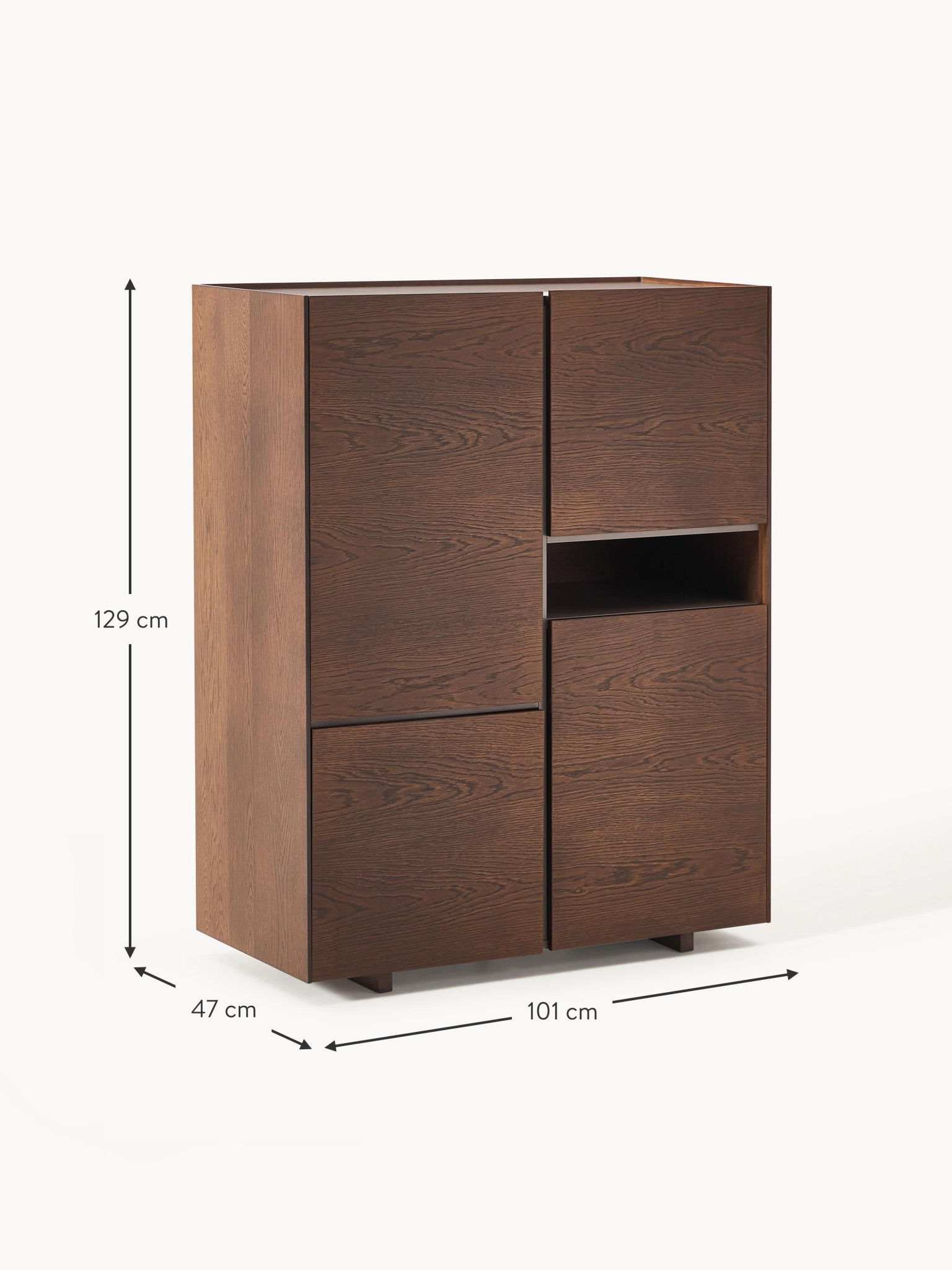 Larsen Minimalist Tasarım Ahşap Konsol 101 cm Genişlik - Velotti