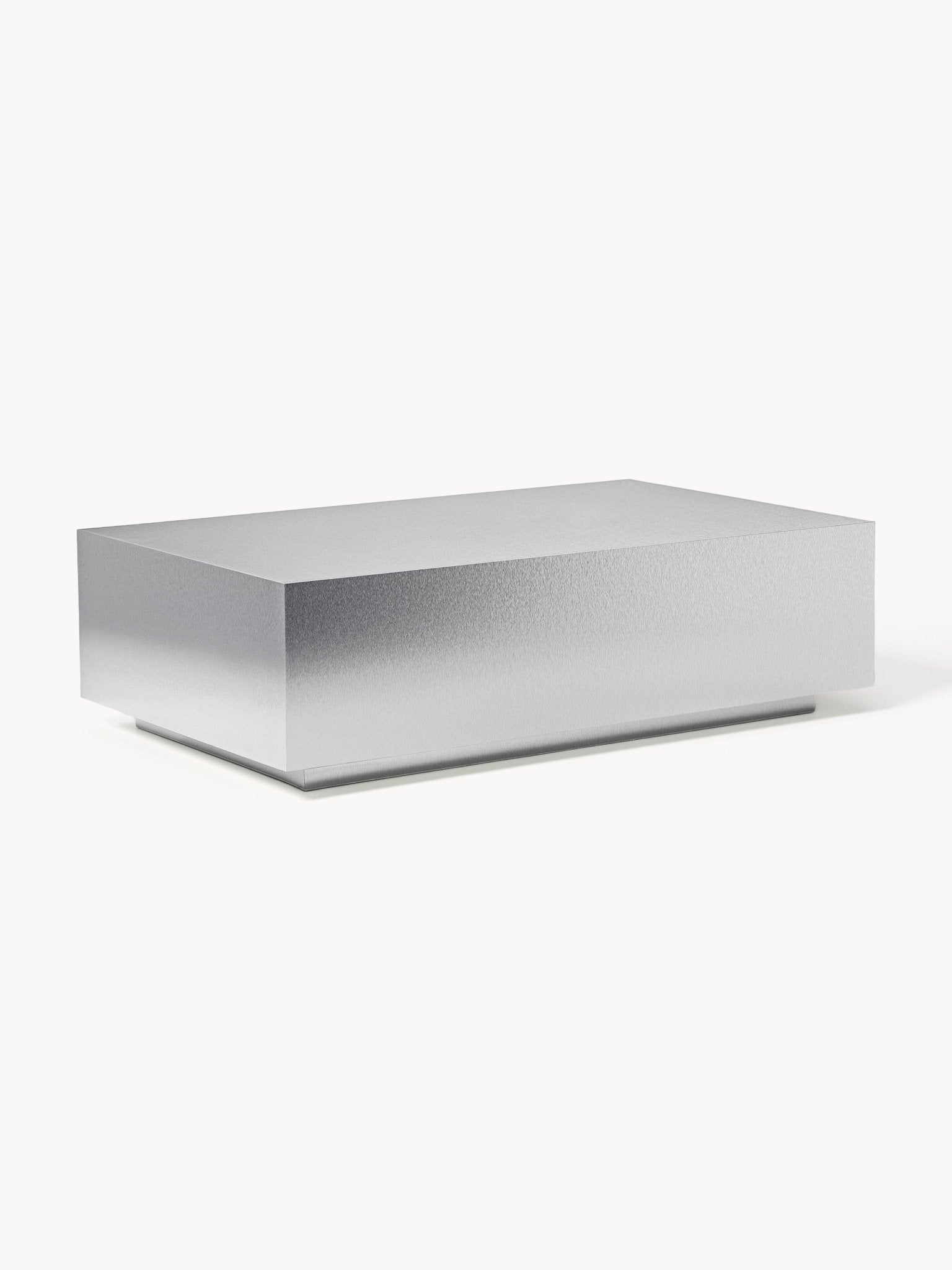 Lesley Modern Metal Görünümlü Dikdörtgen Orta Sehpa 120 cm - Velotti