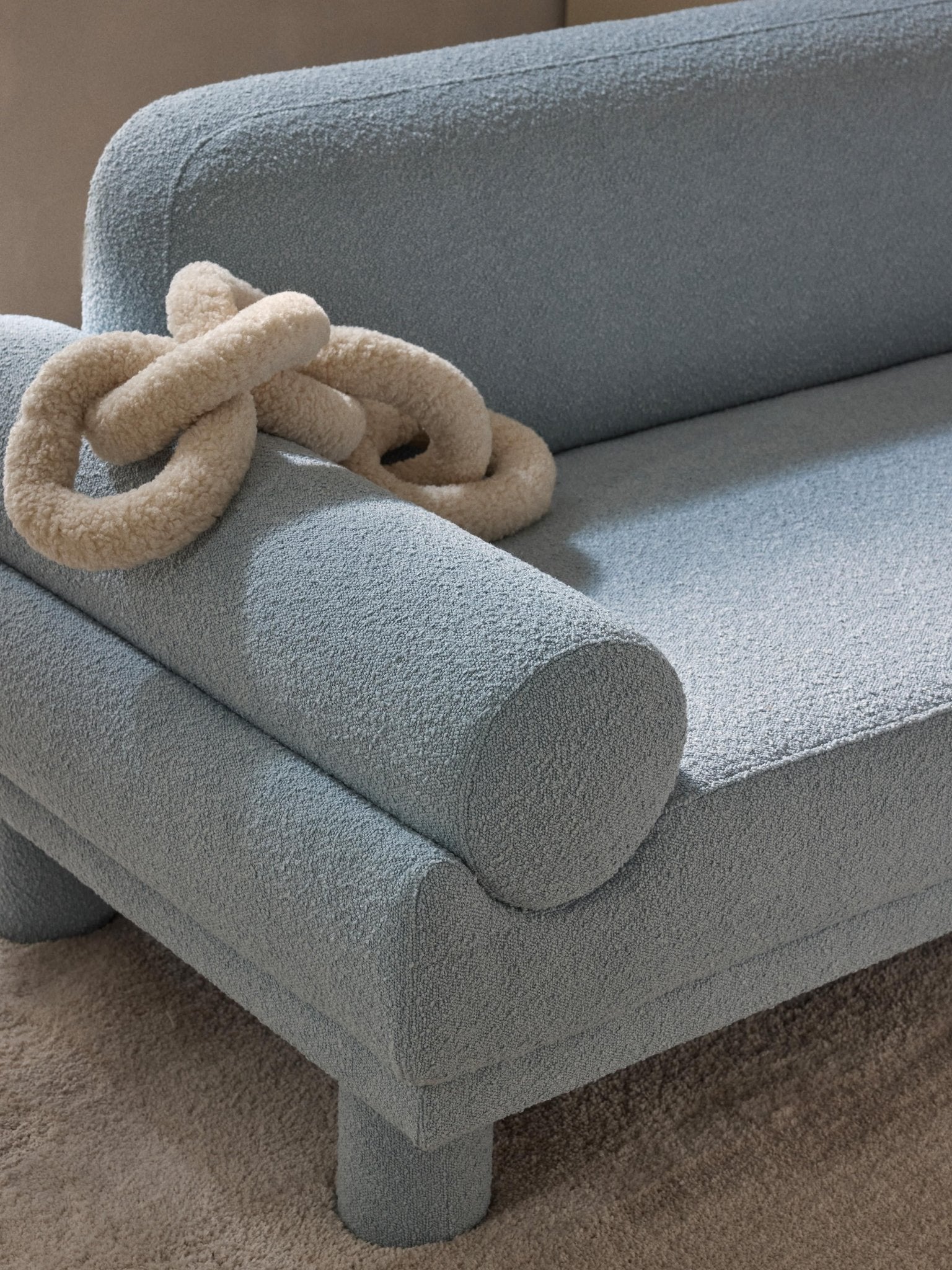 Lilo 2 Kişilik Modern Bouclé Kanepe Yumuşak Dokulu - Velotti