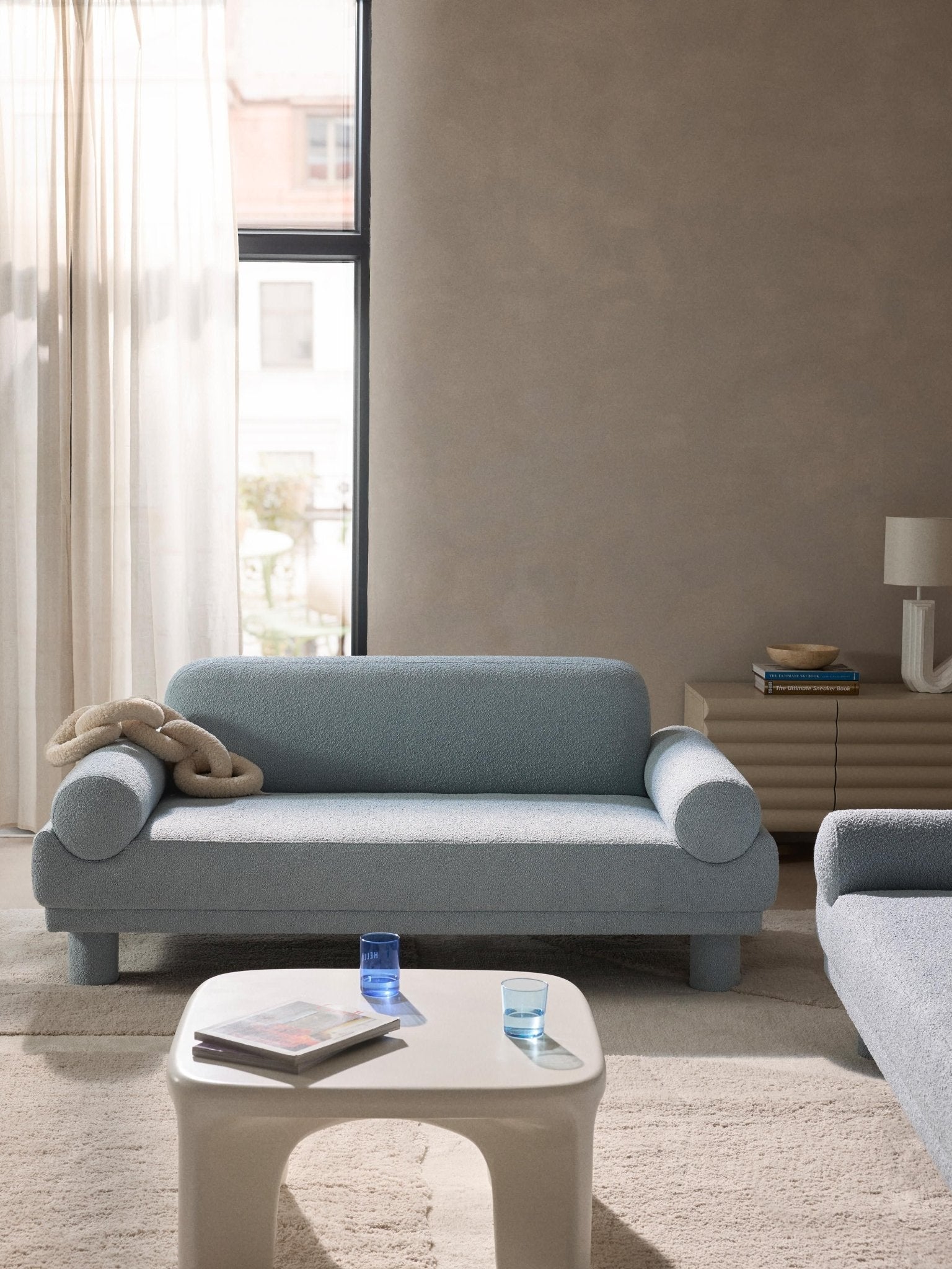 Lilo 2 Kişilik Modern Bouclé Kanepe Yumuşak Dokulu - Velotti
