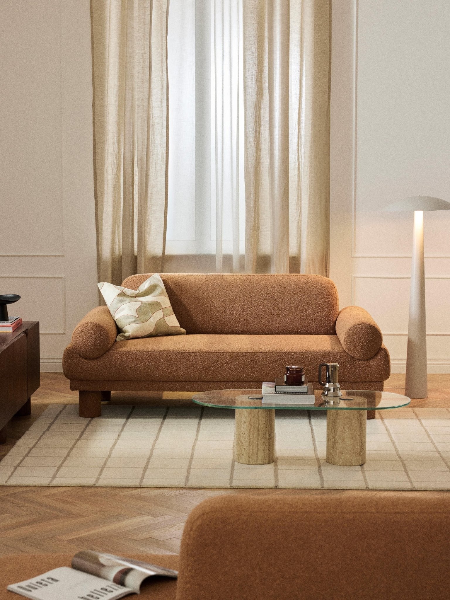 Lilo Bouclé 2 Kişilik Modern Kanepe - Velotti
