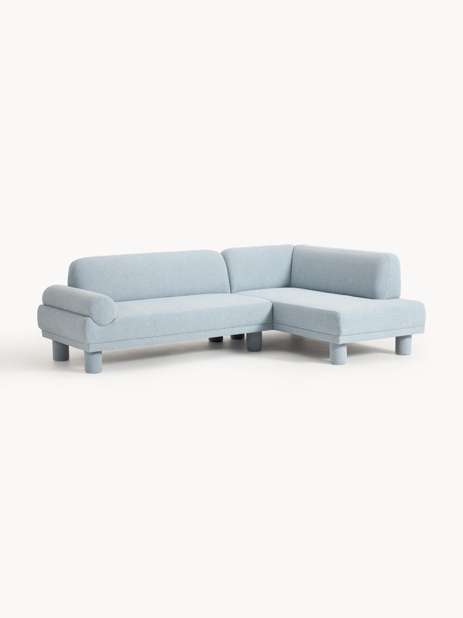 Lilo Bouclé Köşe Koltuk Modern Tasarım 260cm - Velotti
